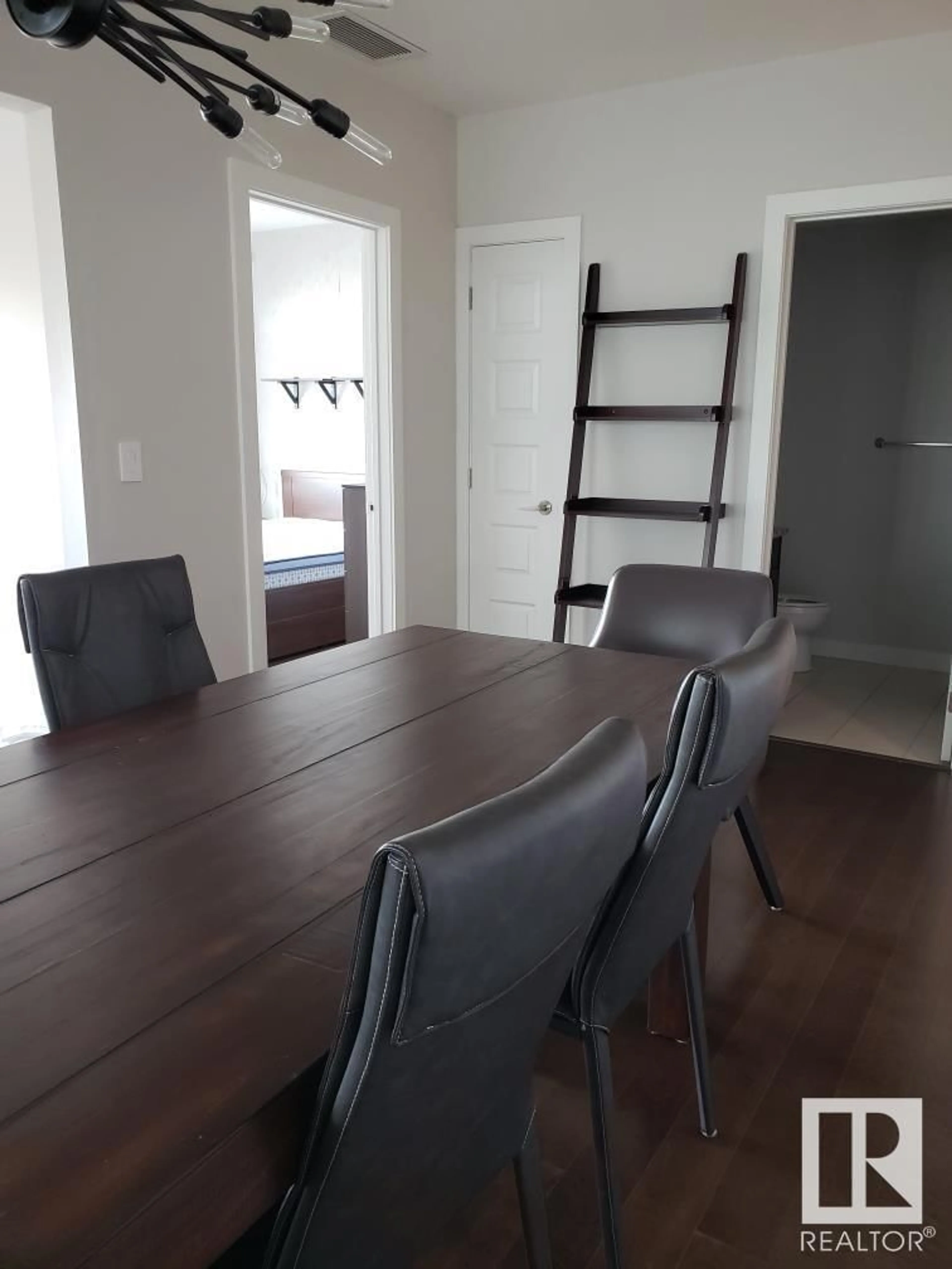 Dining room, wood/laminate floor for #416 - 5151 WINDERMERE BV, Edmonton Alberta T6W2K4