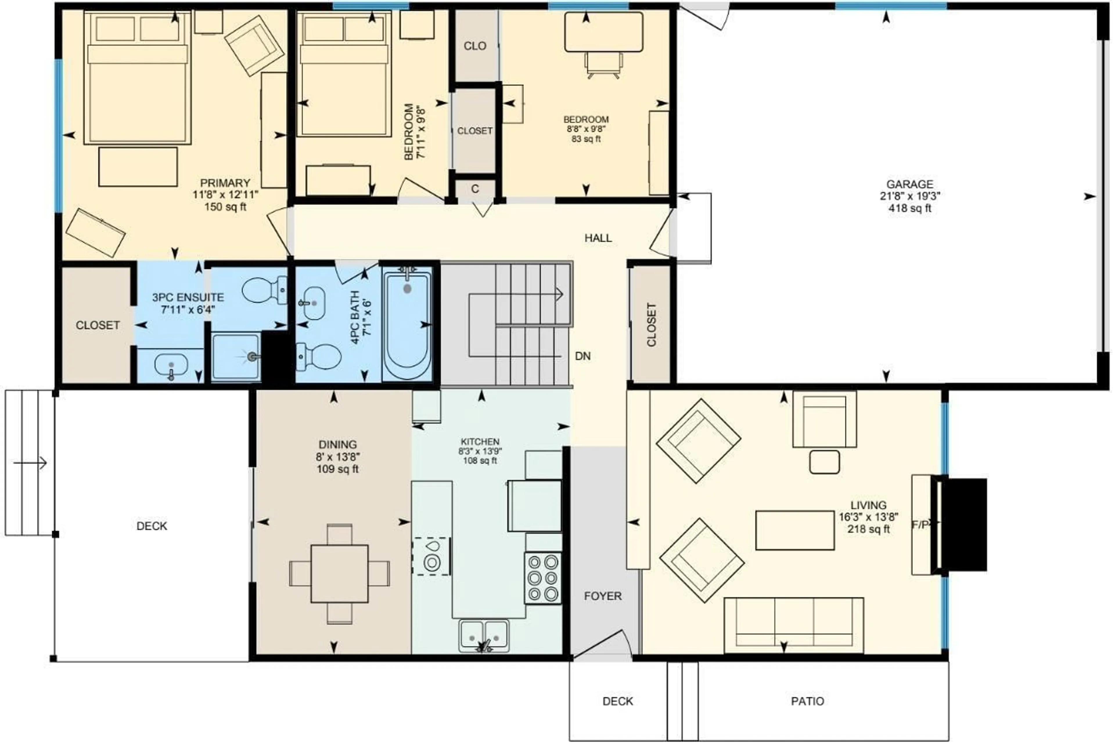 Floor plan for 4751 56 AVE, Tofield Alberta T0B4J0