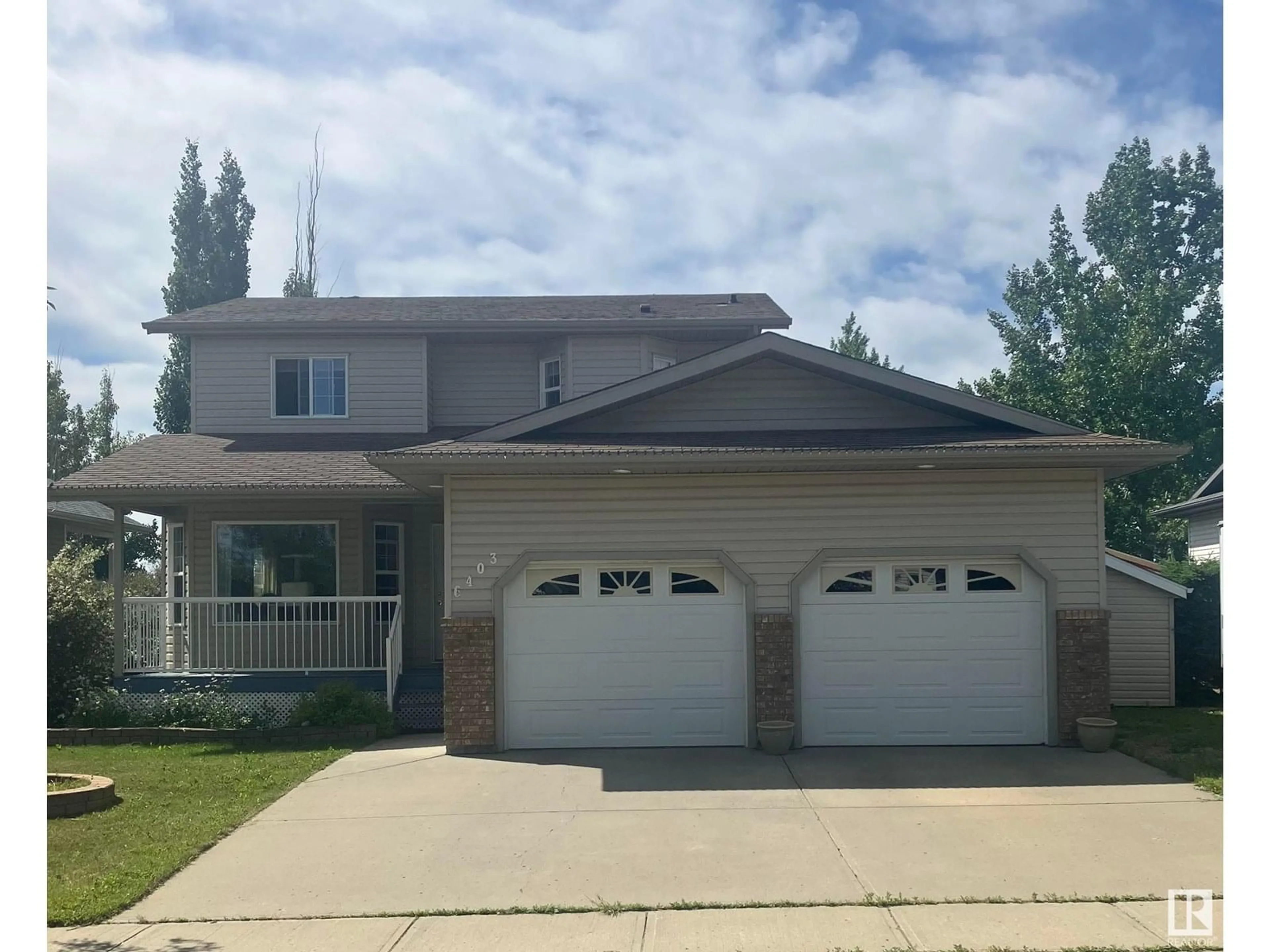 Home with vinyl exterior material, street for 6403 30 AVE, Camrose Alberta T4V4V7