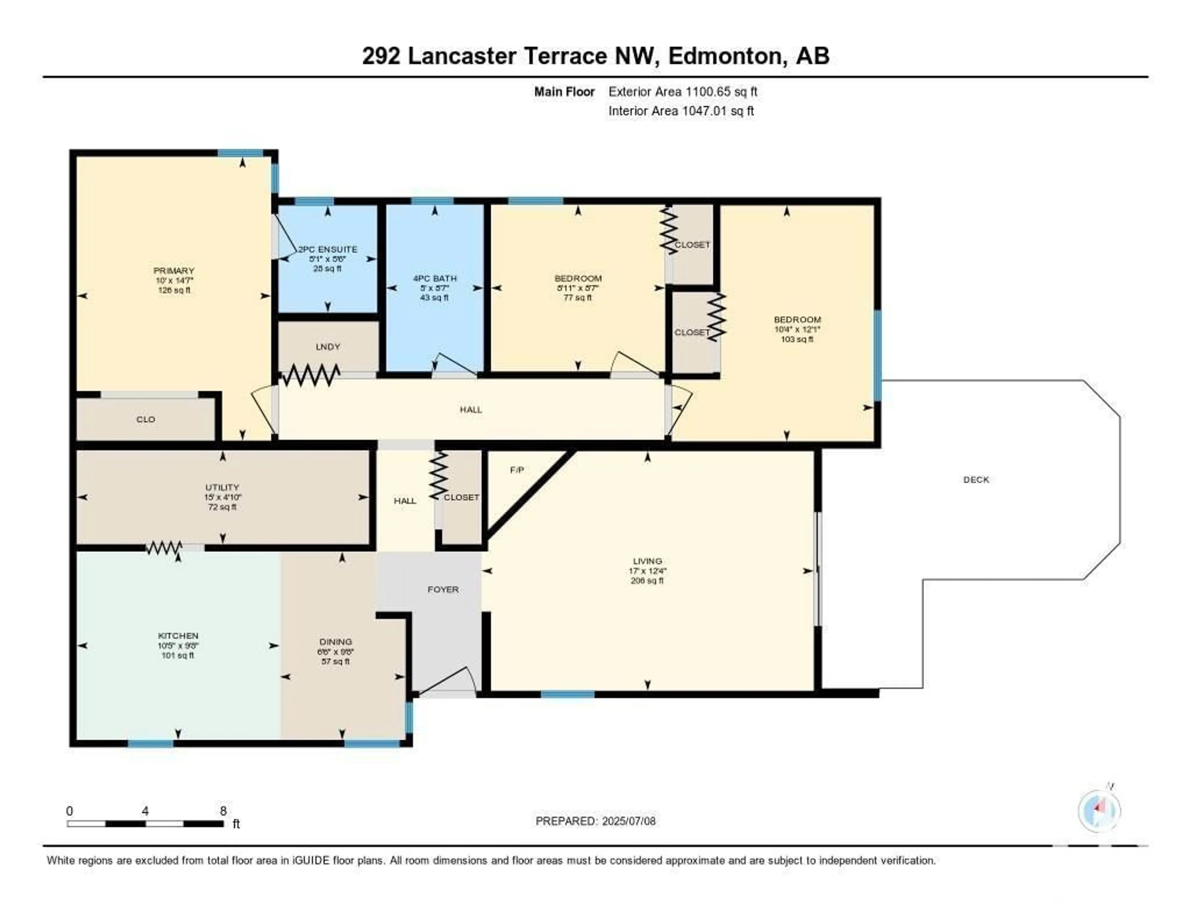 Floor plan for 292 LANCASTER TC, Edmonton Alberta T5X5T7