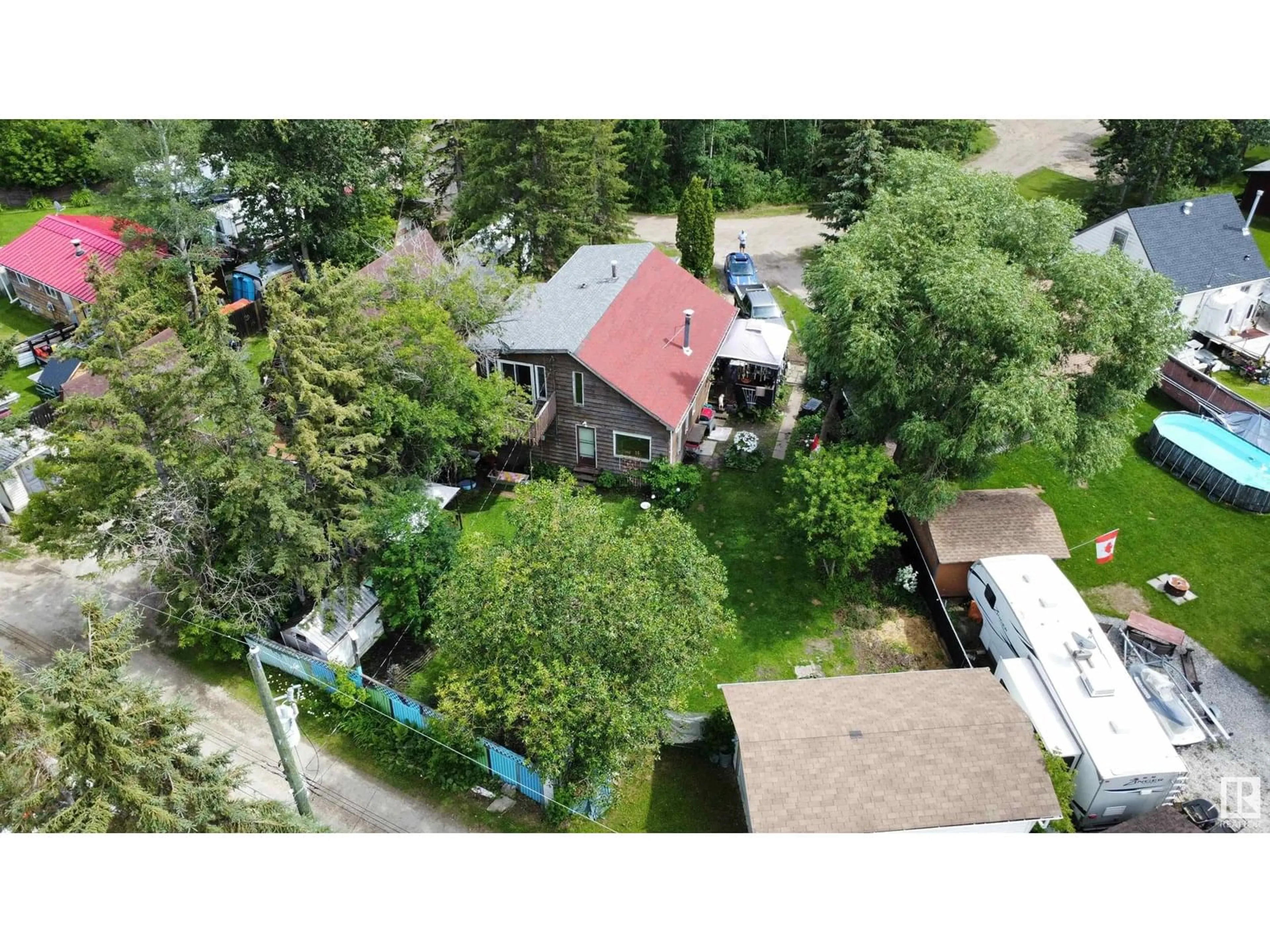 A pic from outside/outdoor area/front of a property/back of a property/a pic from drone, street for 5912 49 AV, Rural Lac Ste. Anne County Alberta T0E0A0