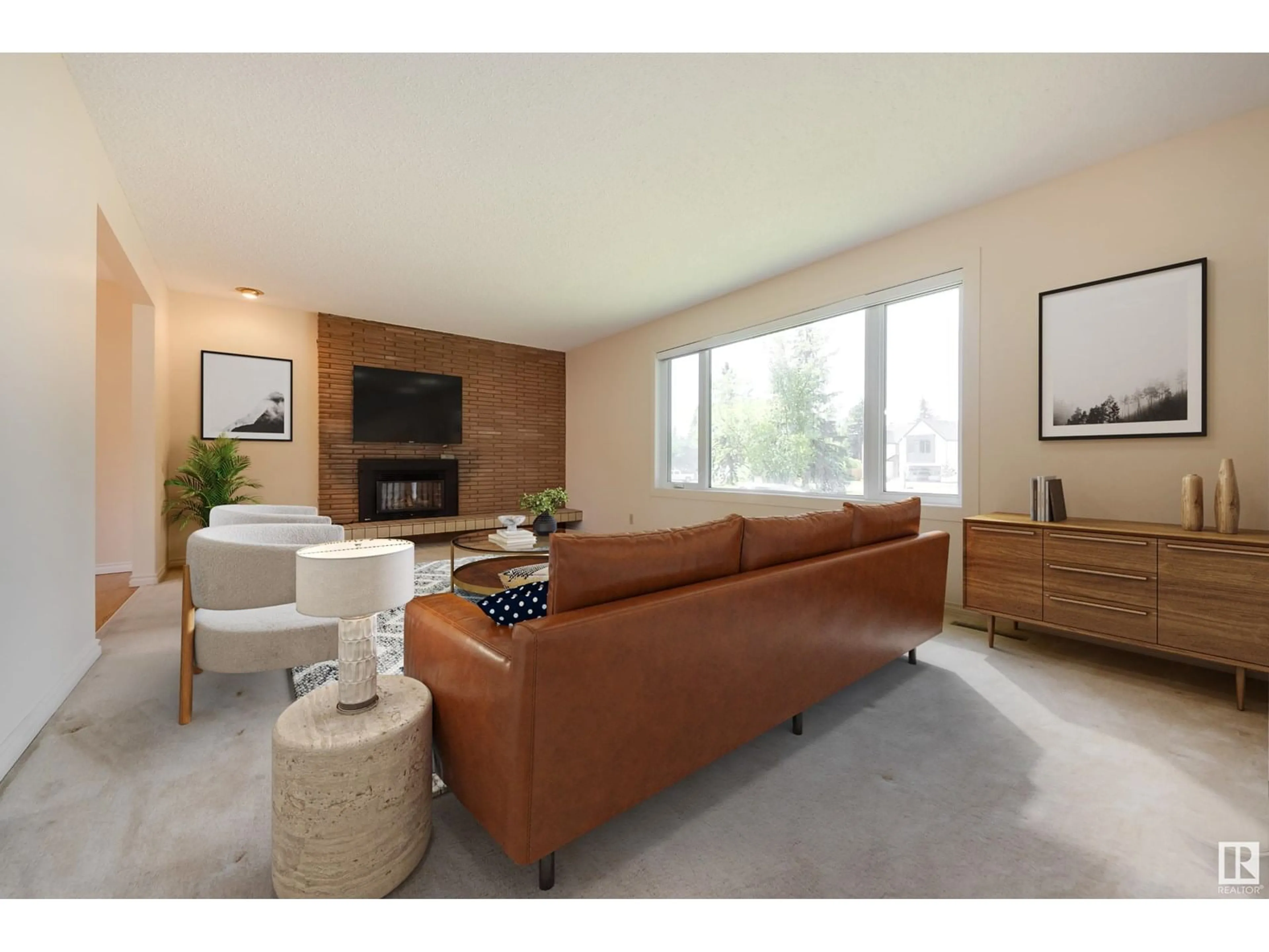 Living room with furniture, unknown for NW - 4115 123 ST, Edmonton Alberta T6J1Z6