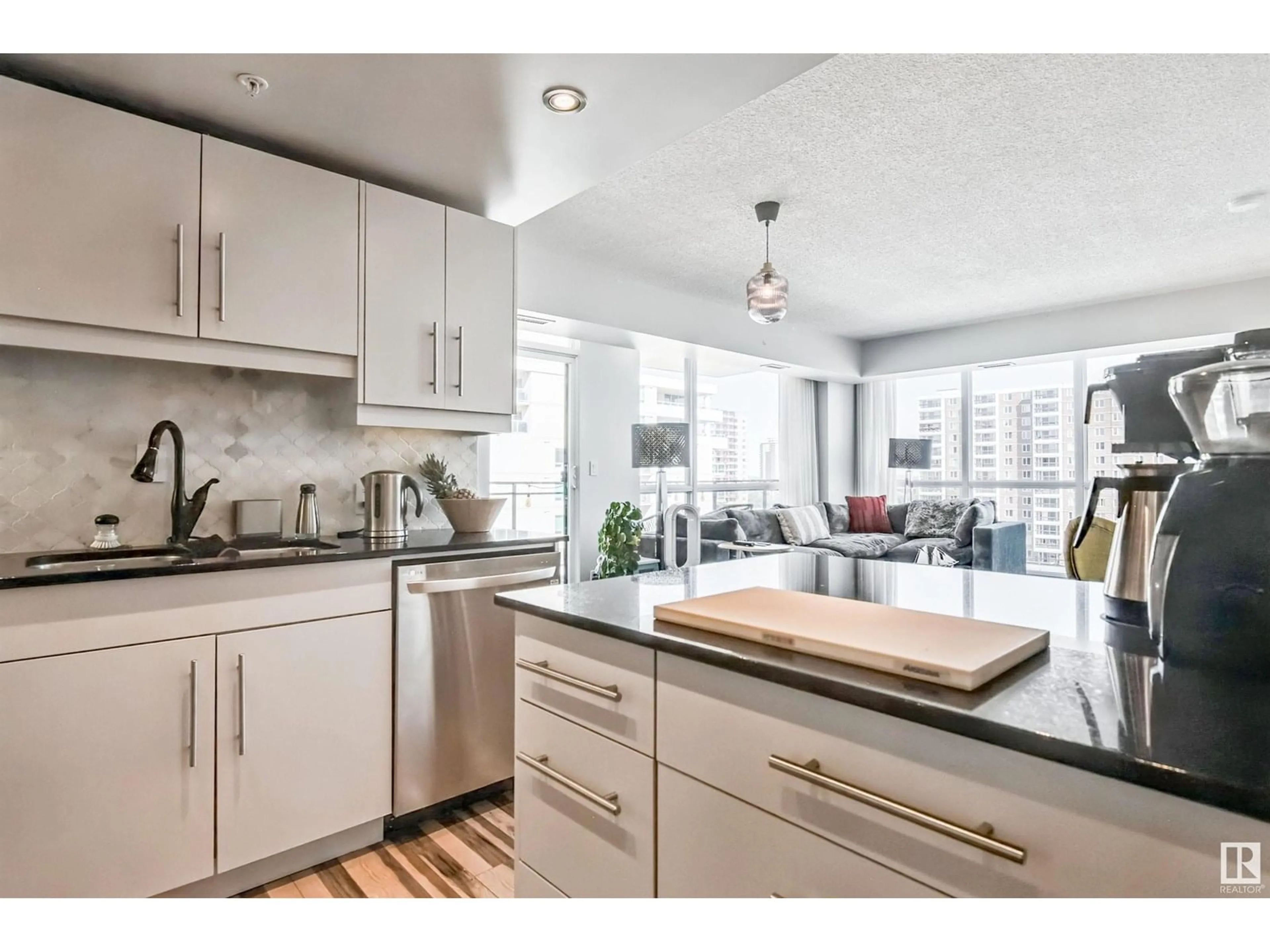 Open concept kitchen, unknown for 1003 - 10046 117 ST, Edmonton Alberta T5K1X2