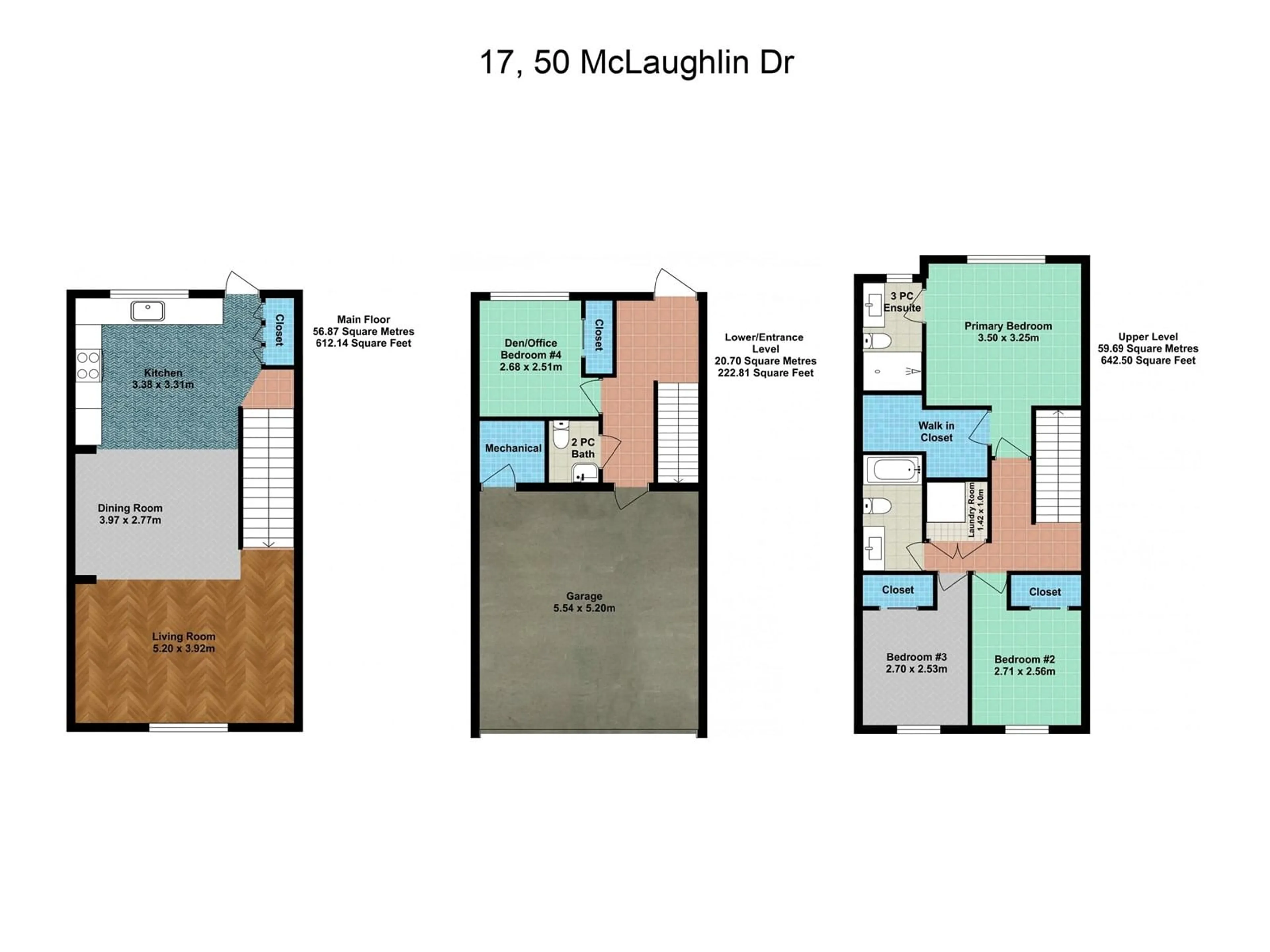 Floor plan for #17 - 50 MCLAUGHLIN DR, Spruce Grove Alberta T7X0E1
