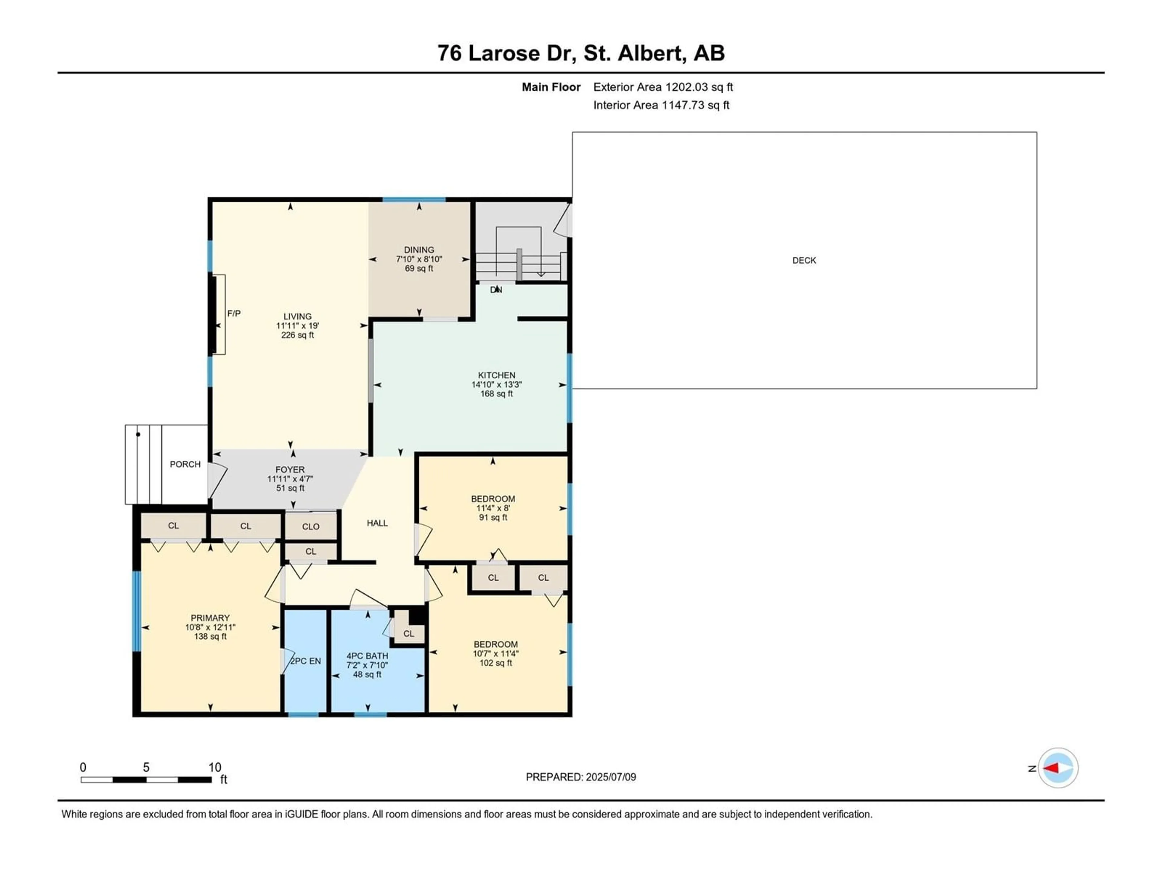 Floor plan for 76 LAROSE DR, St. Albert Alberta T8N2M8