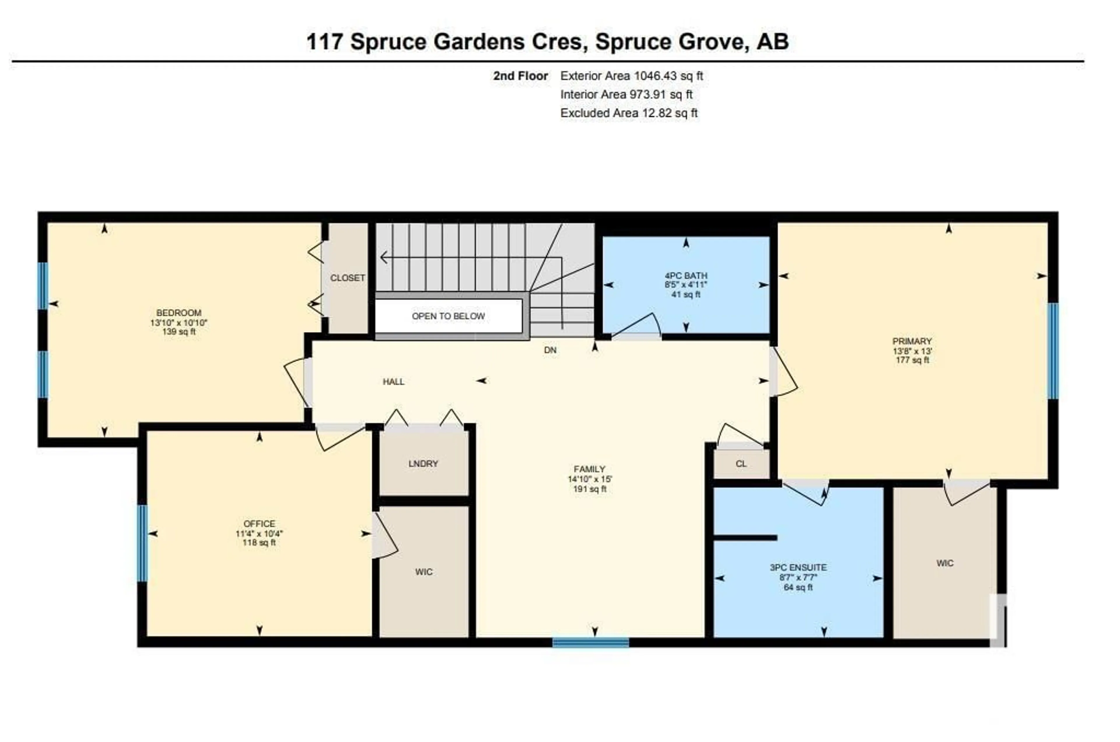 Floor plan for 117 SPRUCE GARDENS CR, Spruce Grove Alberta T7X0H5