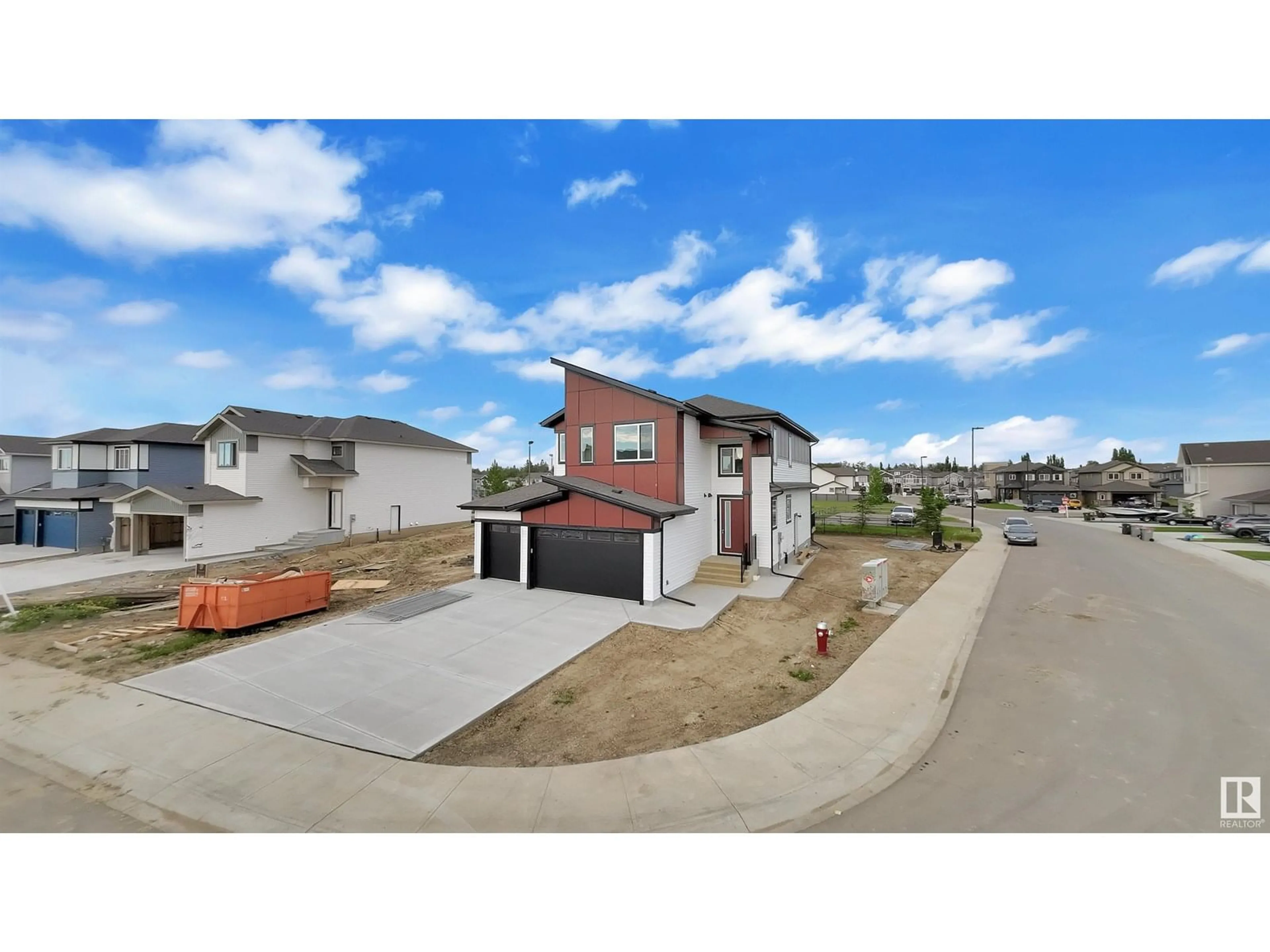 A pic from outside/outdoor area/front of a property/back of a property/a pic from drone, street for 1921 WESTERRA LN, Stony Plain Alberta T7Z0L3