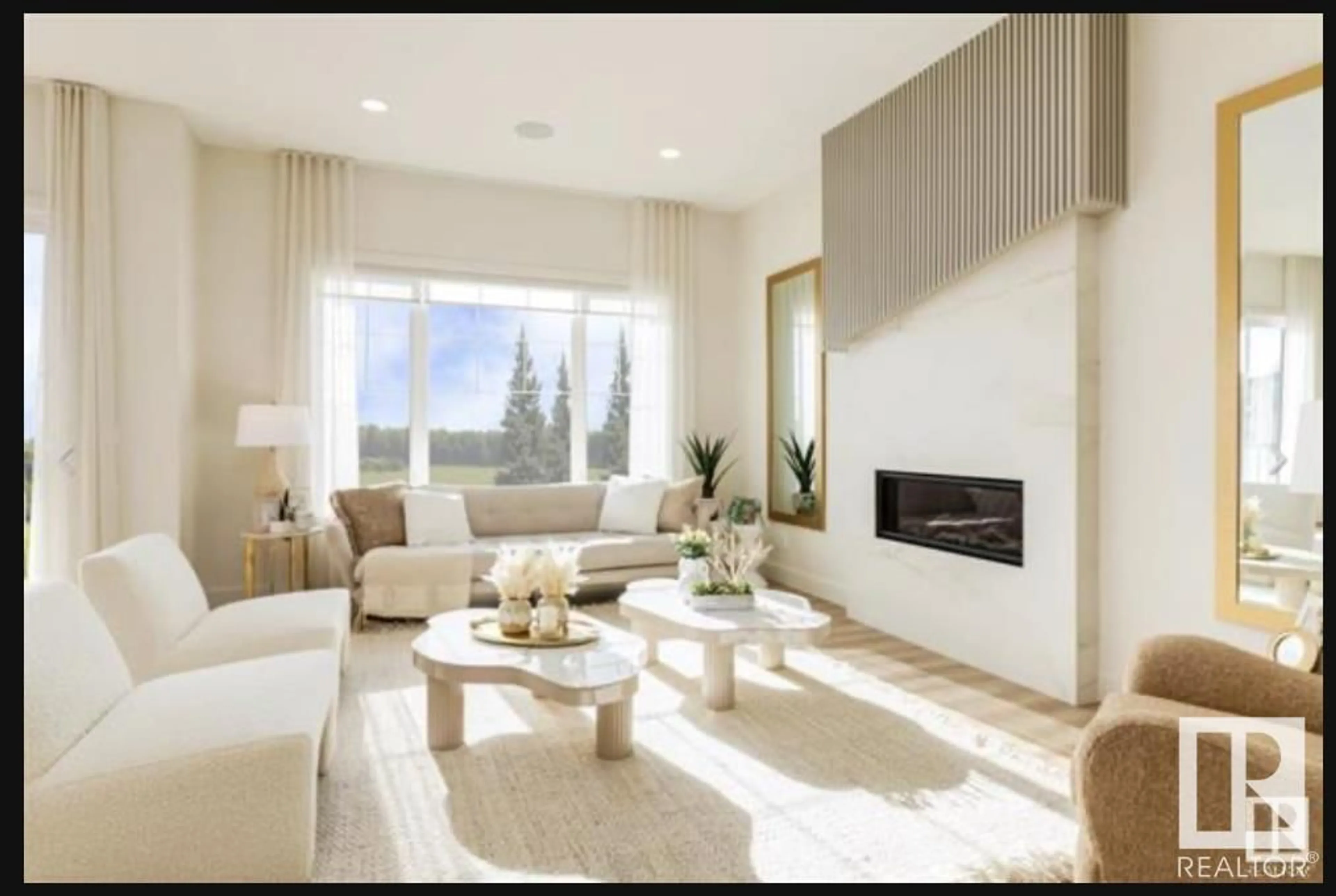 Living room with furniture, unknown for 120 REDWING WD, St. Albert Alberta T8N8C8