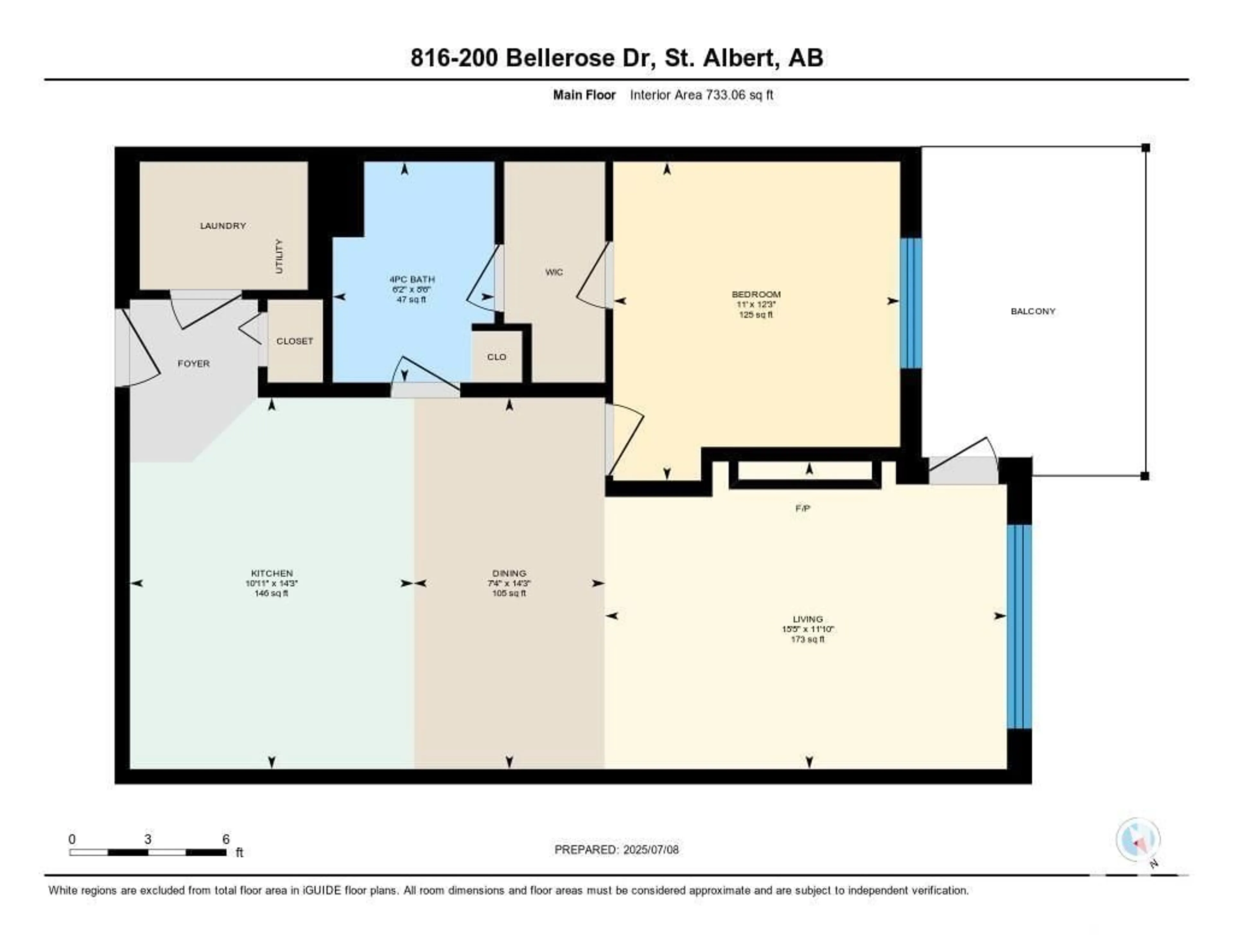 Floor plan for 816 BELLEROSE DR, St. Albert Alberta T8N7P7