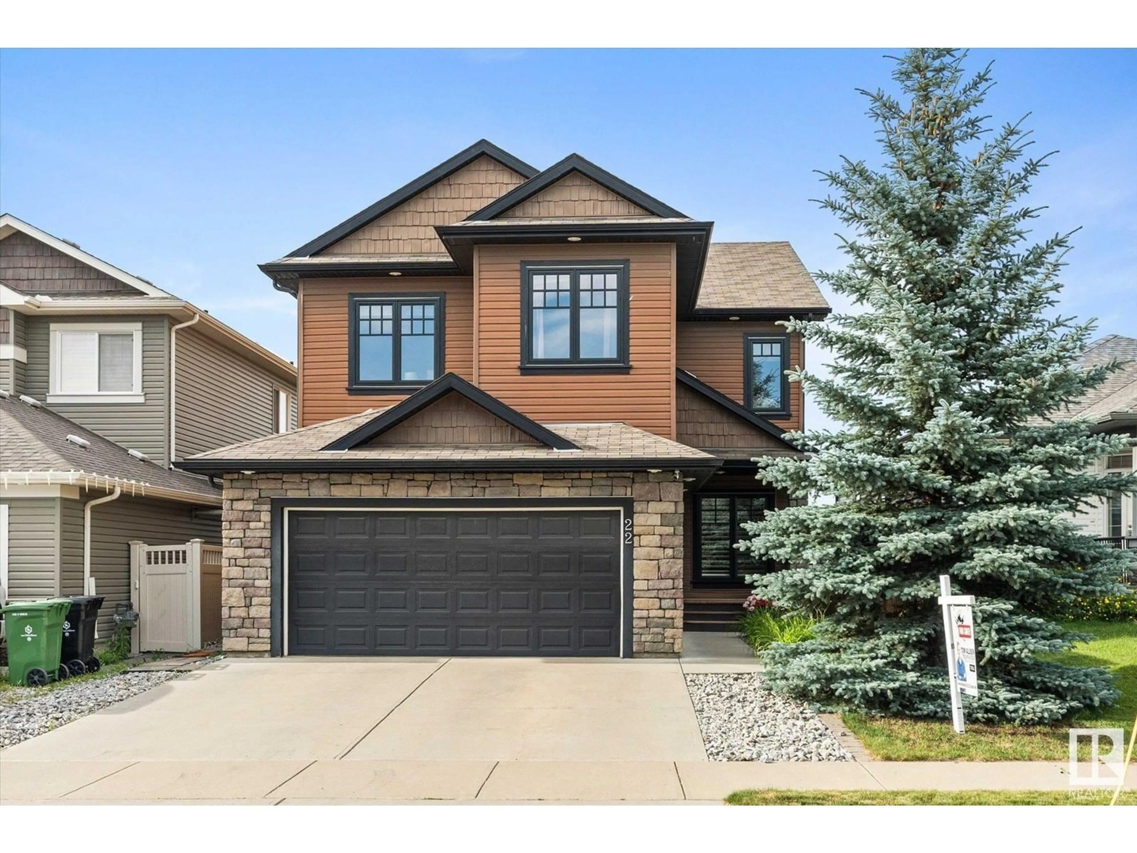 Home with brick exterior material, street for 22 CRANBERRY BN, Fort Saskatchewan Alberta T8L0H2