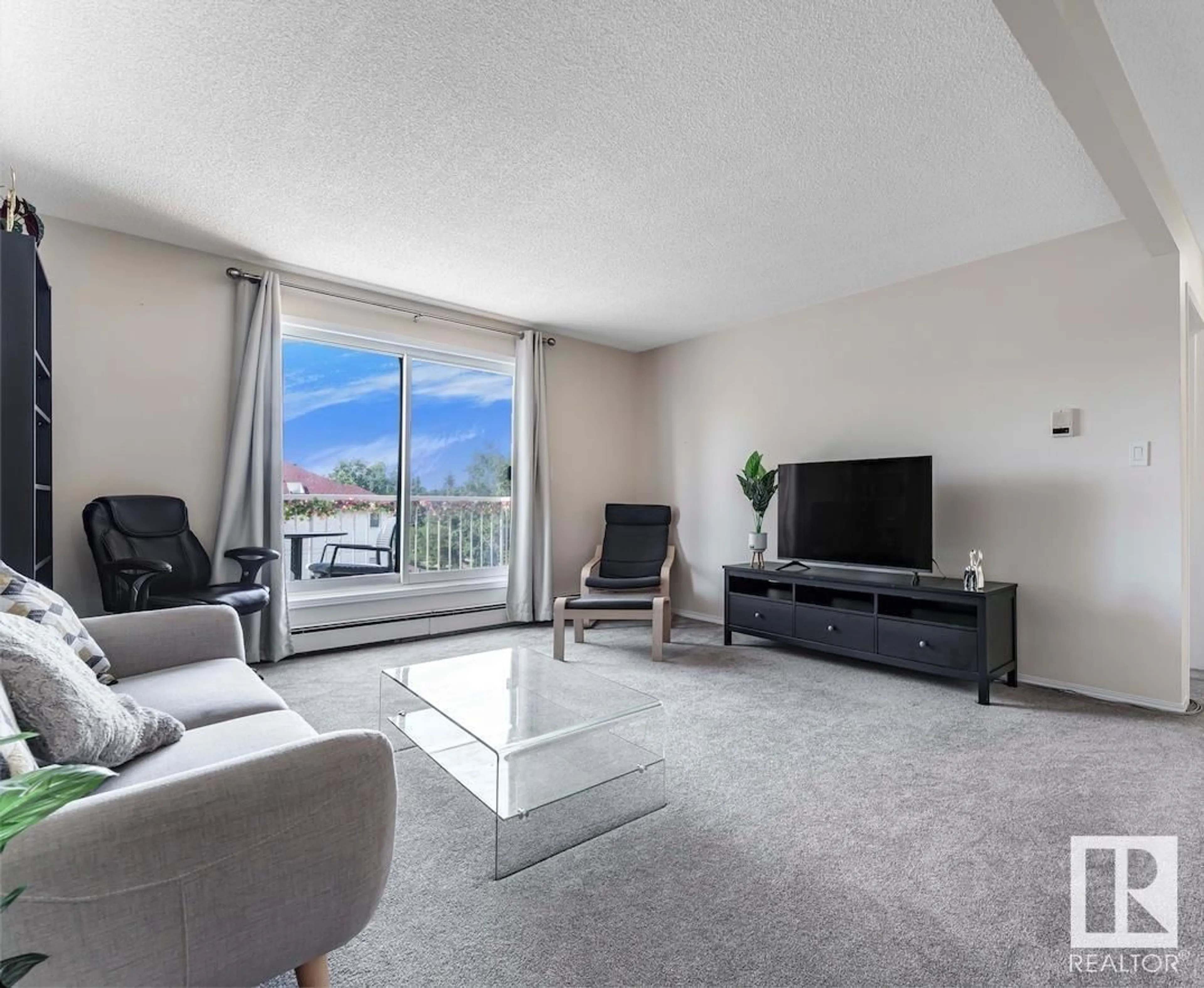 Living room with furniture, unknown for 401 - 4924 19 AV, Edmonton Alberta T6L4B5