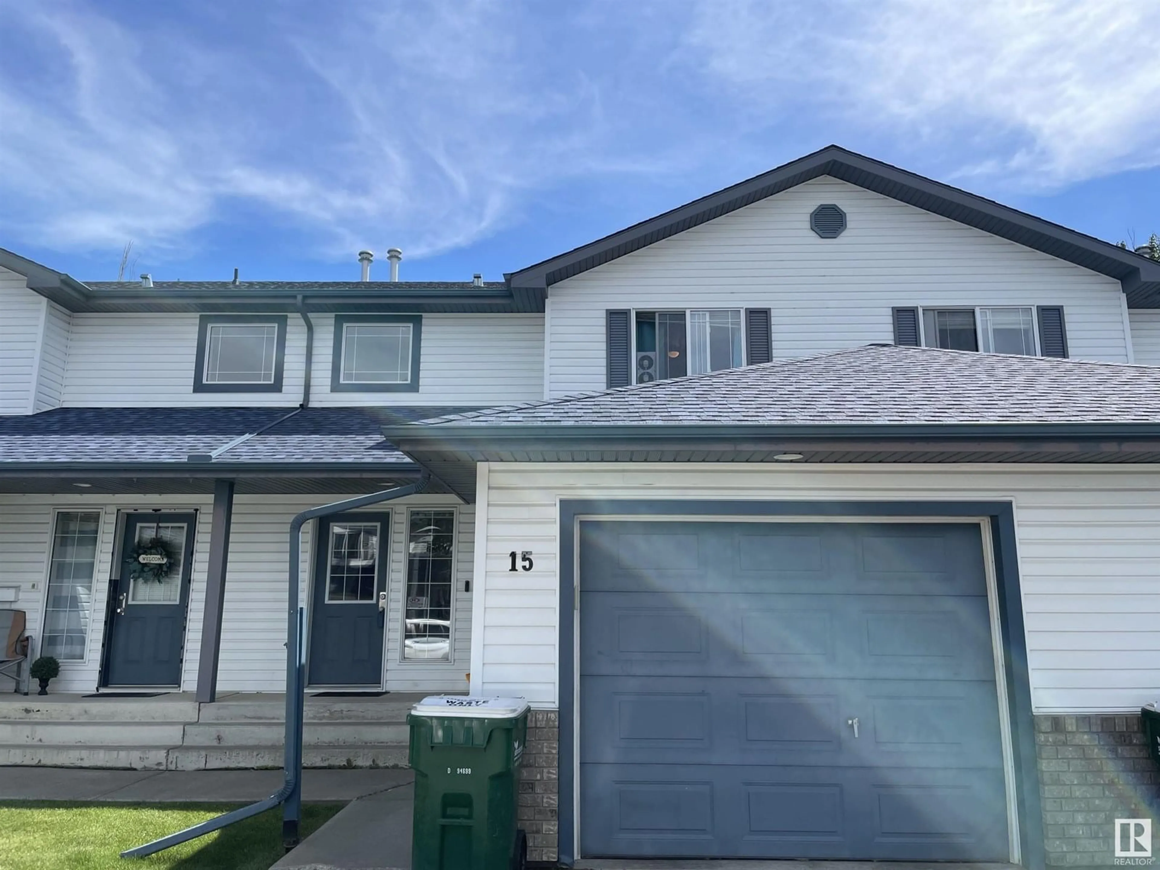 Home with vinyl exterior material, street for 15-3 GROVE MEADOWS DR, Spruce Grove Alberta T7X4L9
