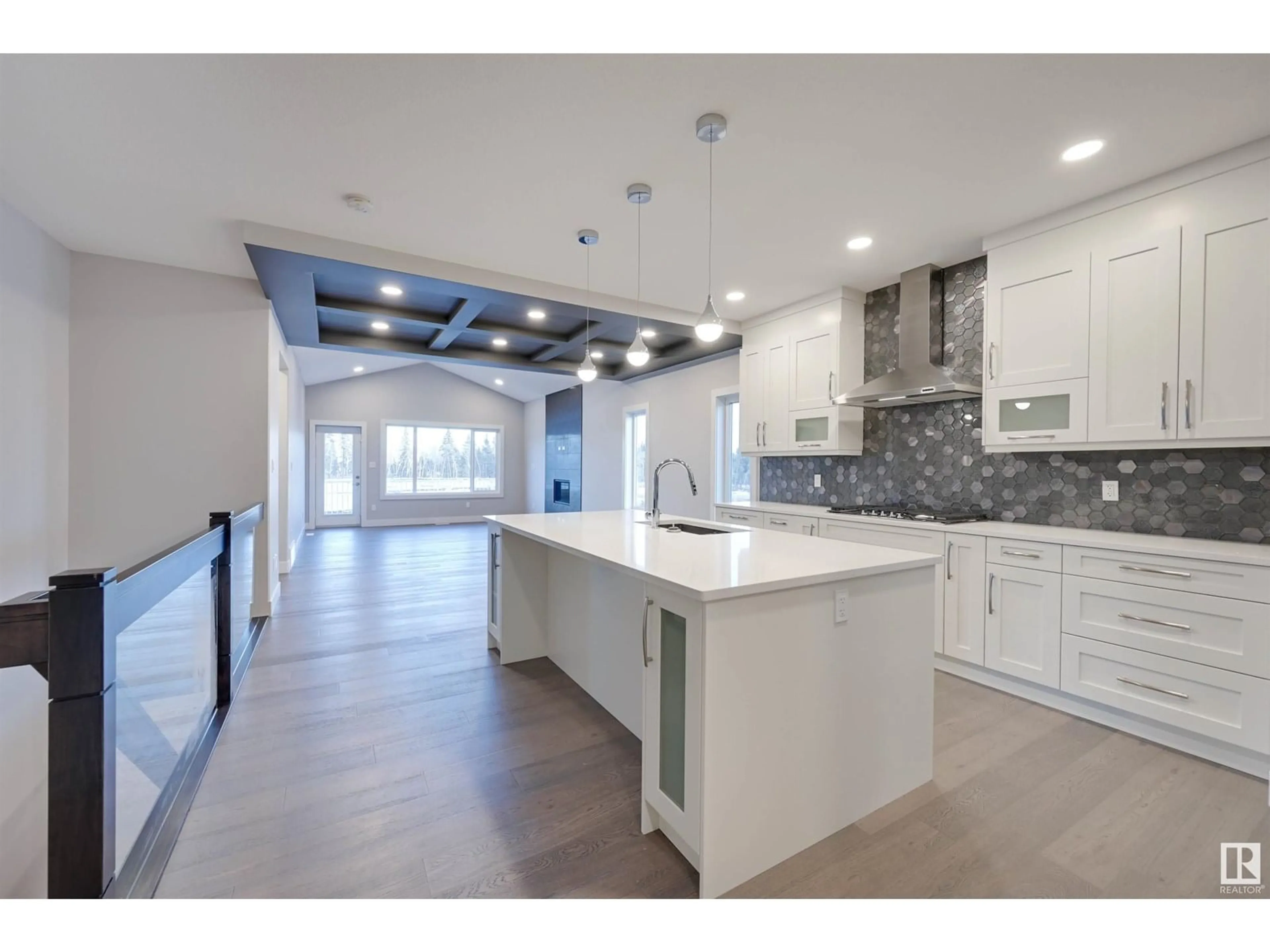 Open concept kitchen, ceramic/tile floor for 28 CANNES CV, St. Albert Alberta T8T2C6