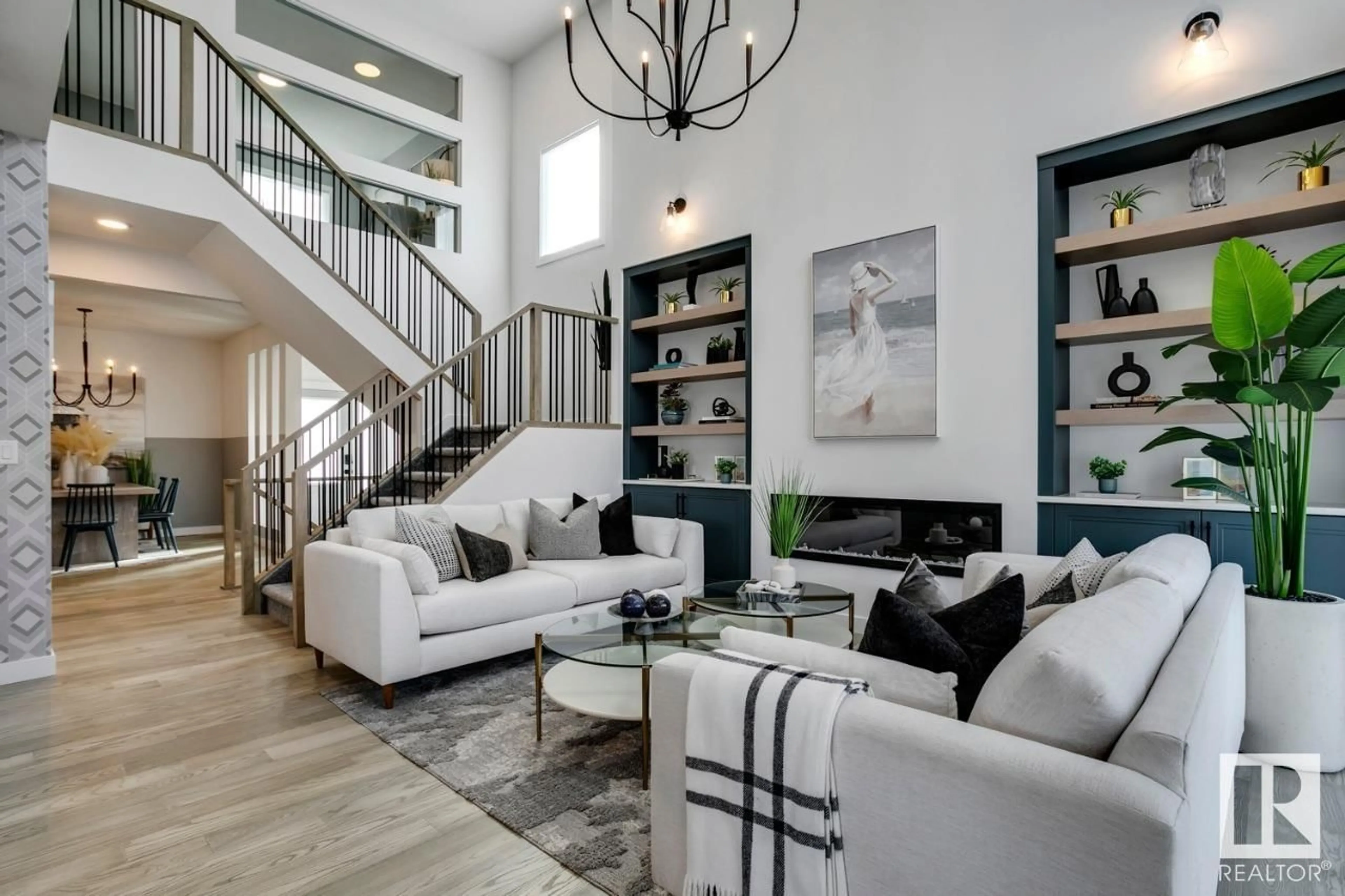Living room with furniture, unknown for NW - 2616 204 ST, Edmonton Alberta T6M0N9