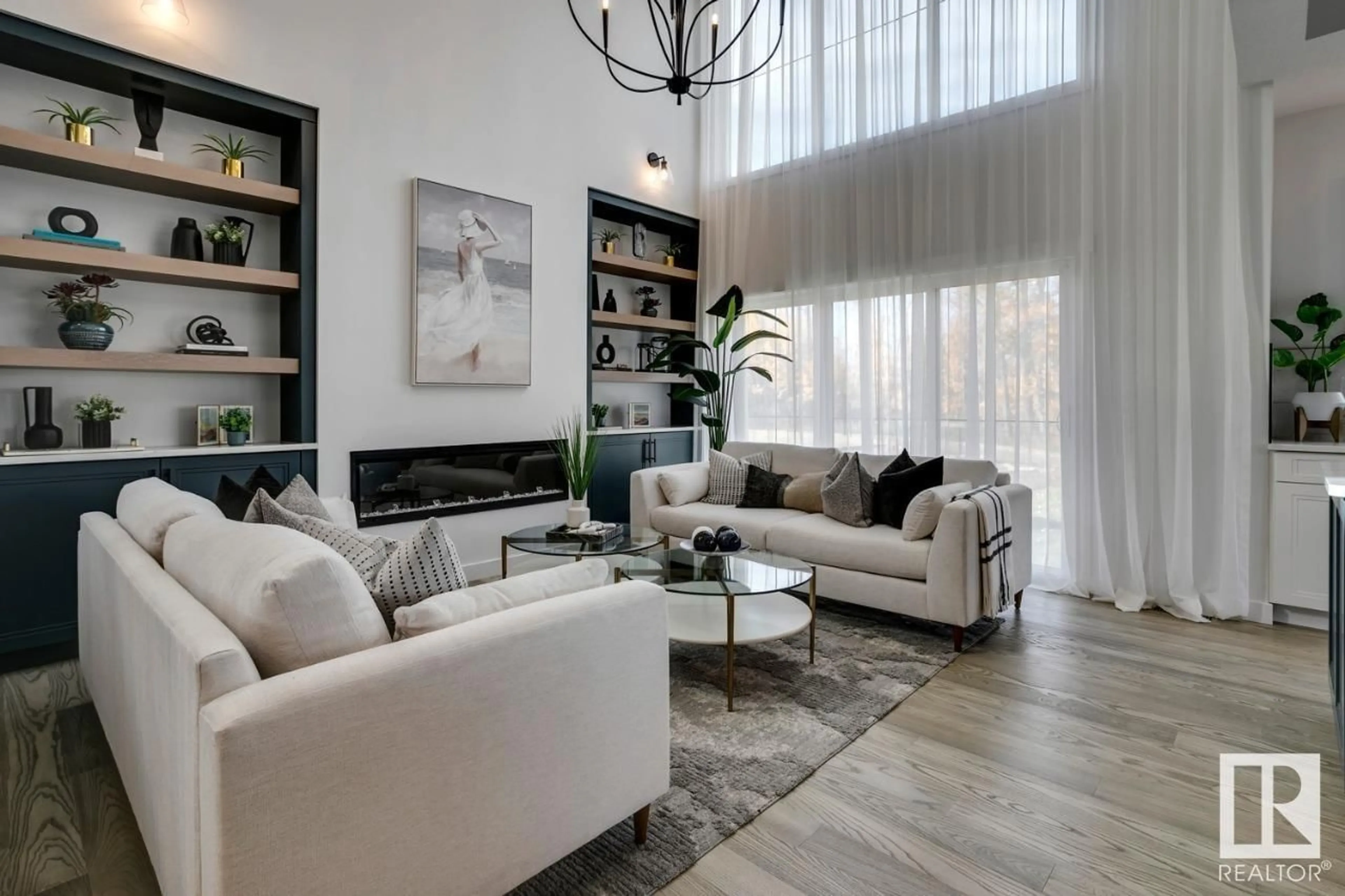 Living room with furniture, unknown for NW - 2616 204 ST, Edmonton Alberta T6M0N9