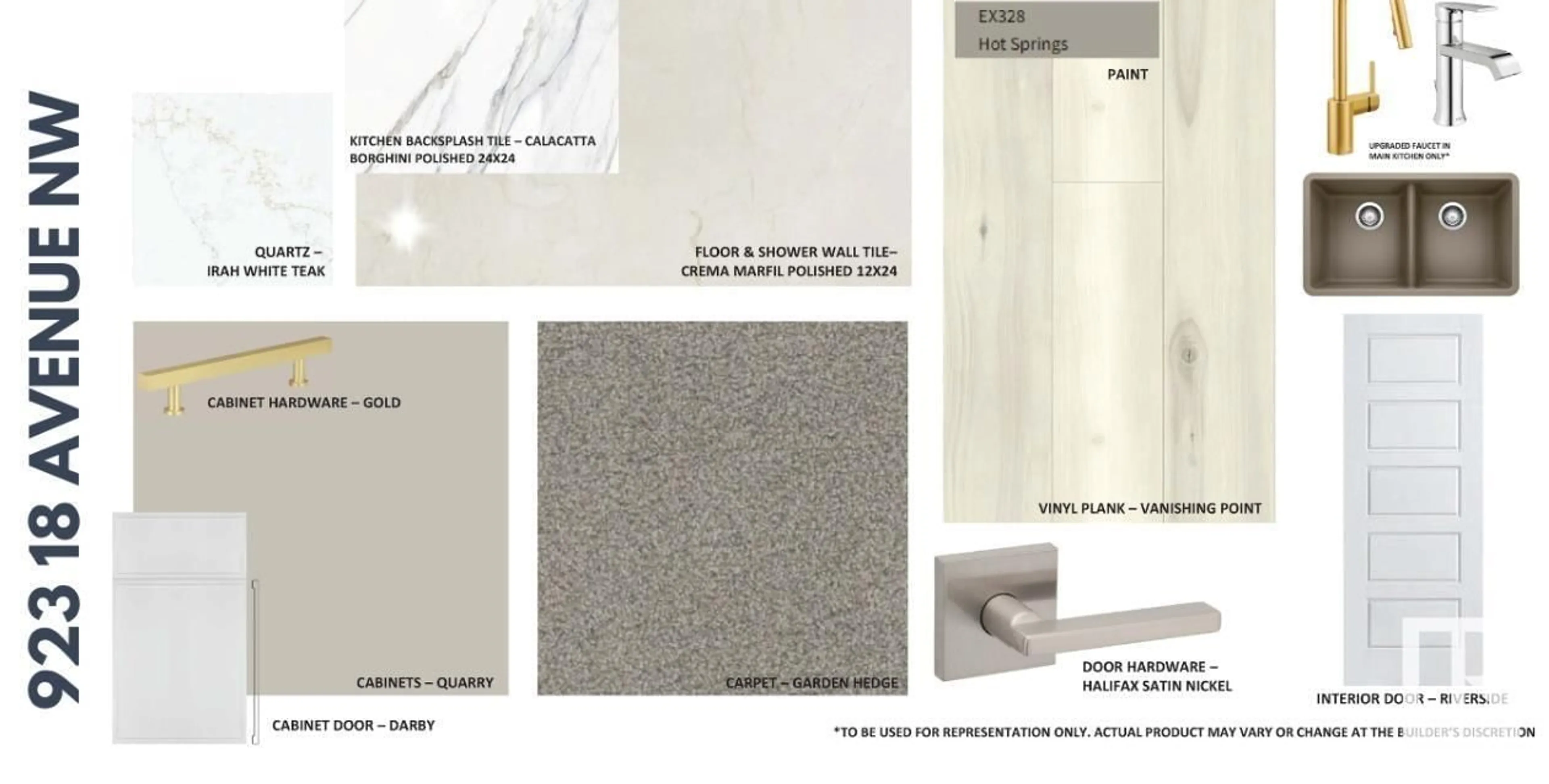 Contemporary bathroom, ceramic/tile floor for 923 18 AV, Edmonton Alberta T6T2X3