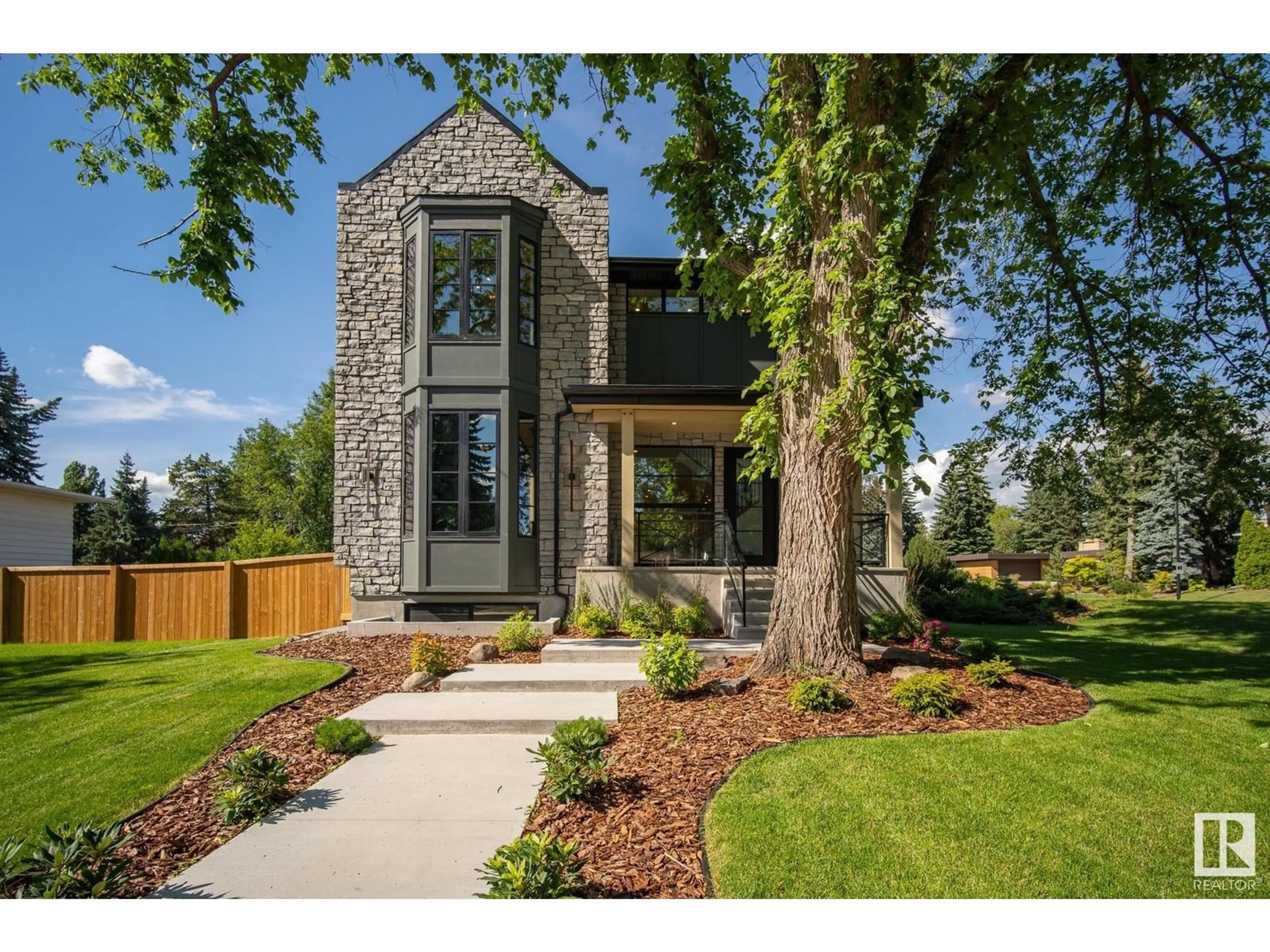 Home with brick exterior material, street for 13804 85 AV, Edmonton Alberta T5R3Y7