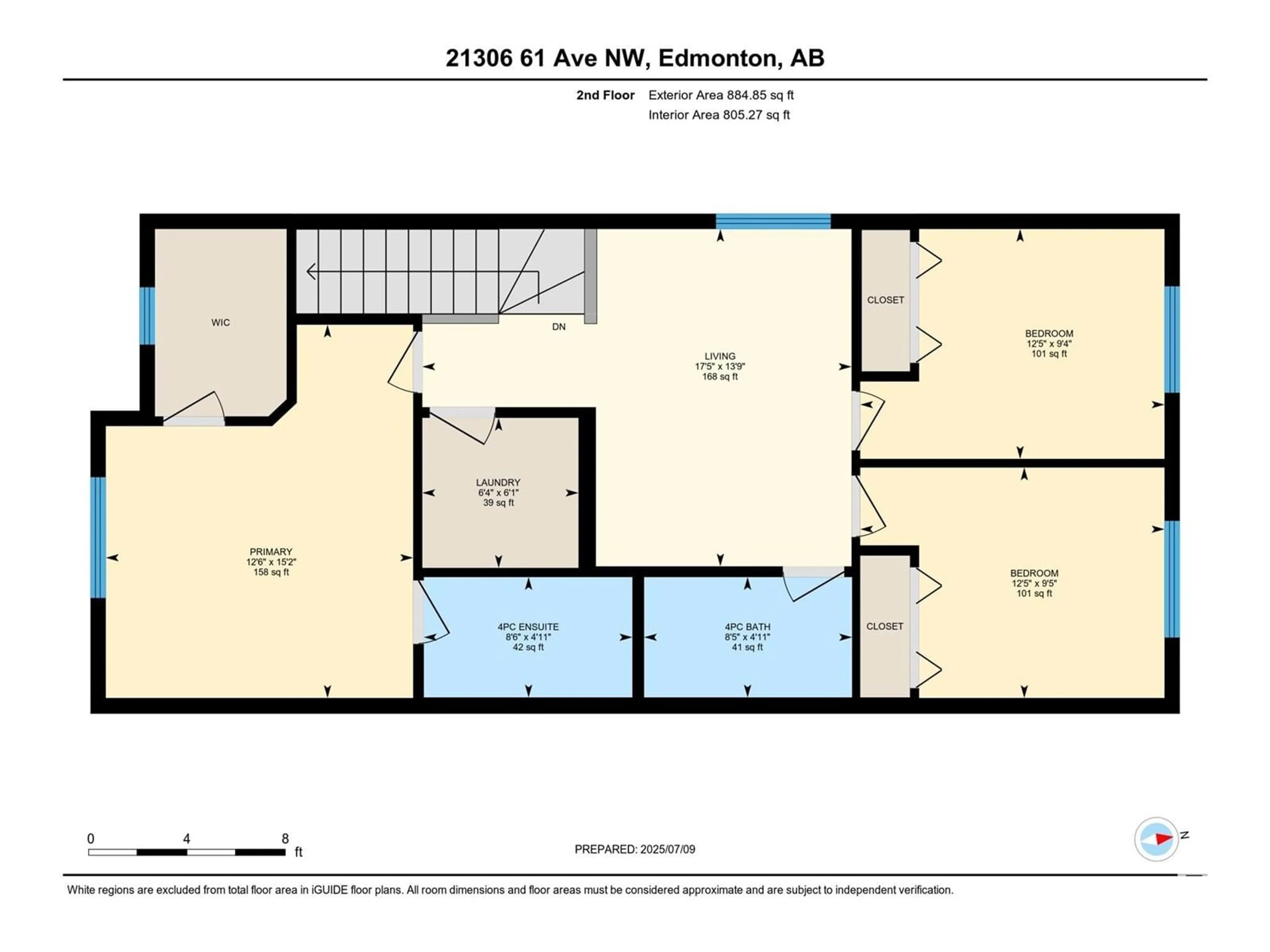 Floor plan for 21306 61 AV, Edmonton Alberta T6M0J9