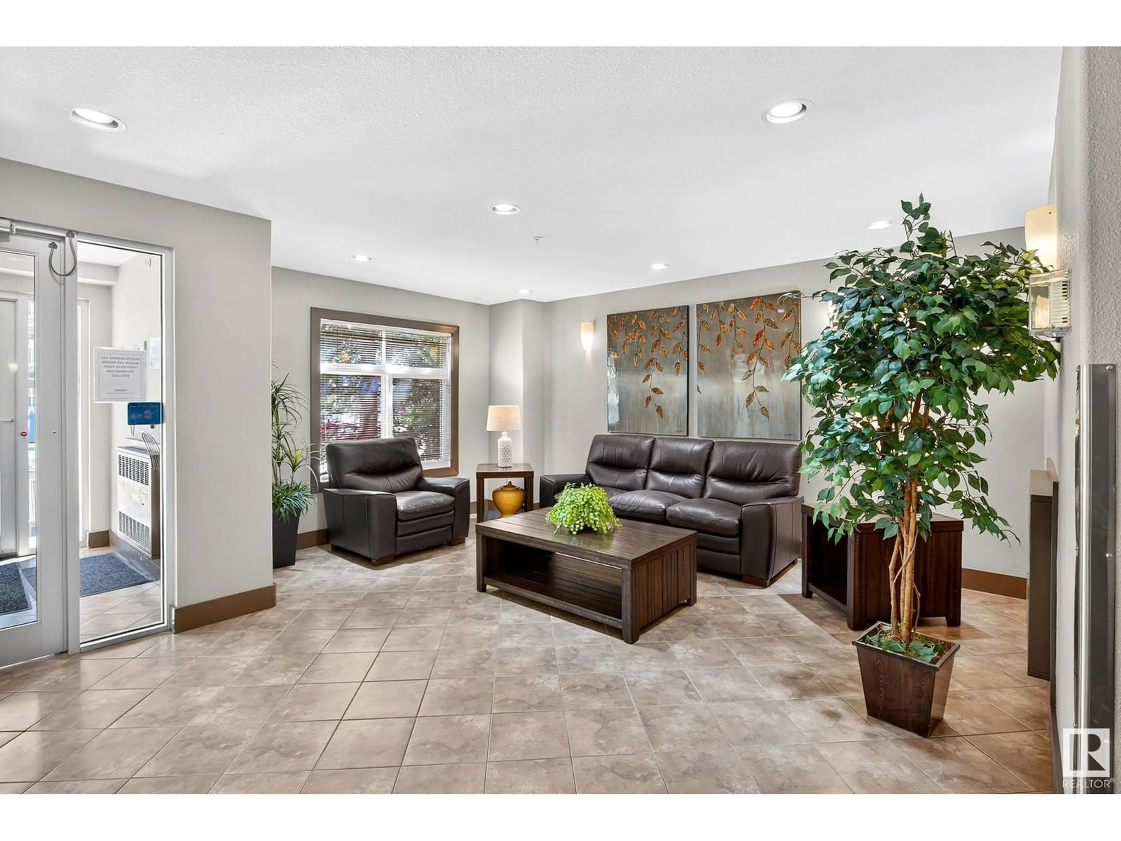 Living room with furniture, ceramic/tile floor for #356 - 11517 ELLERSLIE RD, Edmonton Alberta T6W2A9