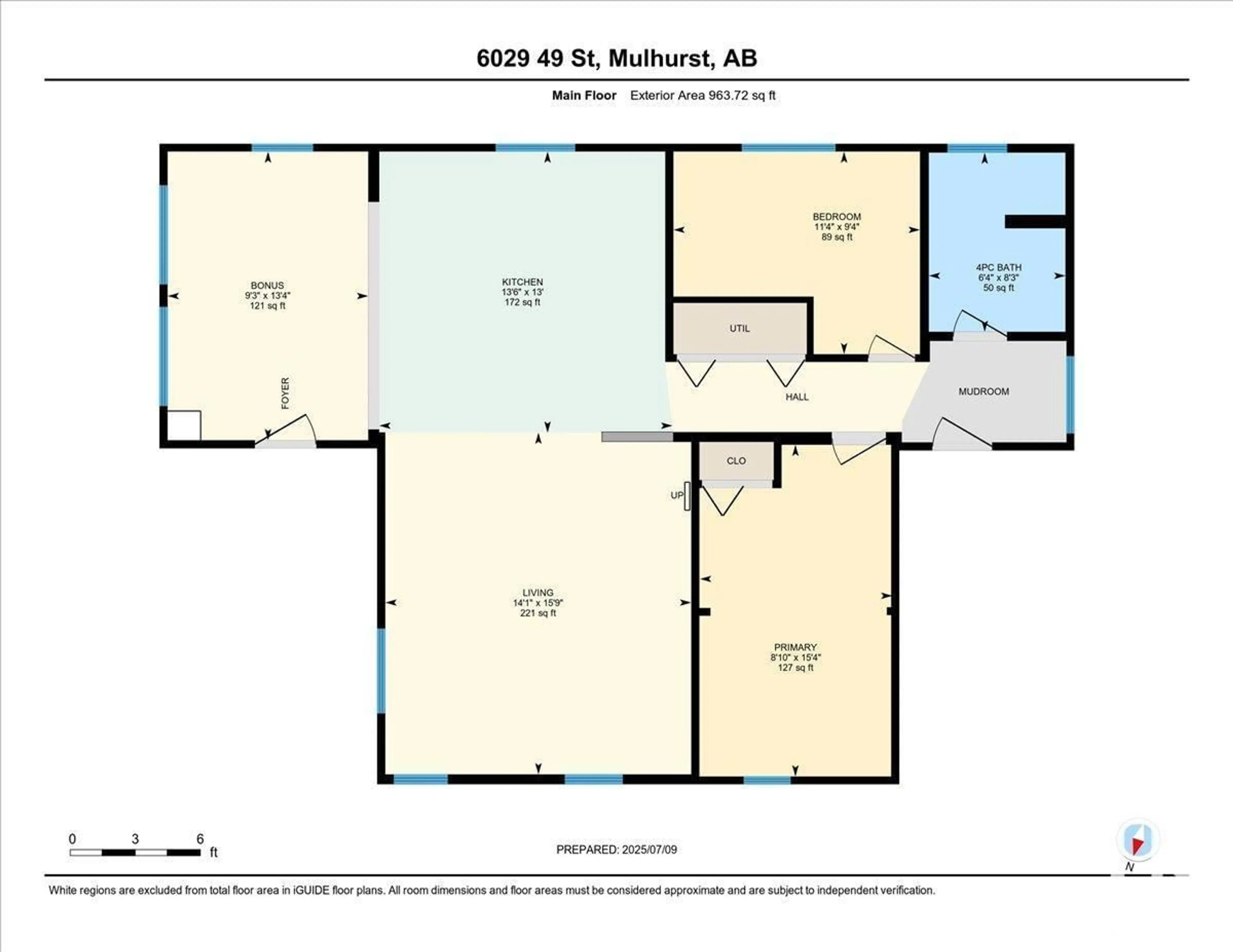 Floor plan for 6029 49 ST, Rural Wetaskiwin County Alberta T0C2C0