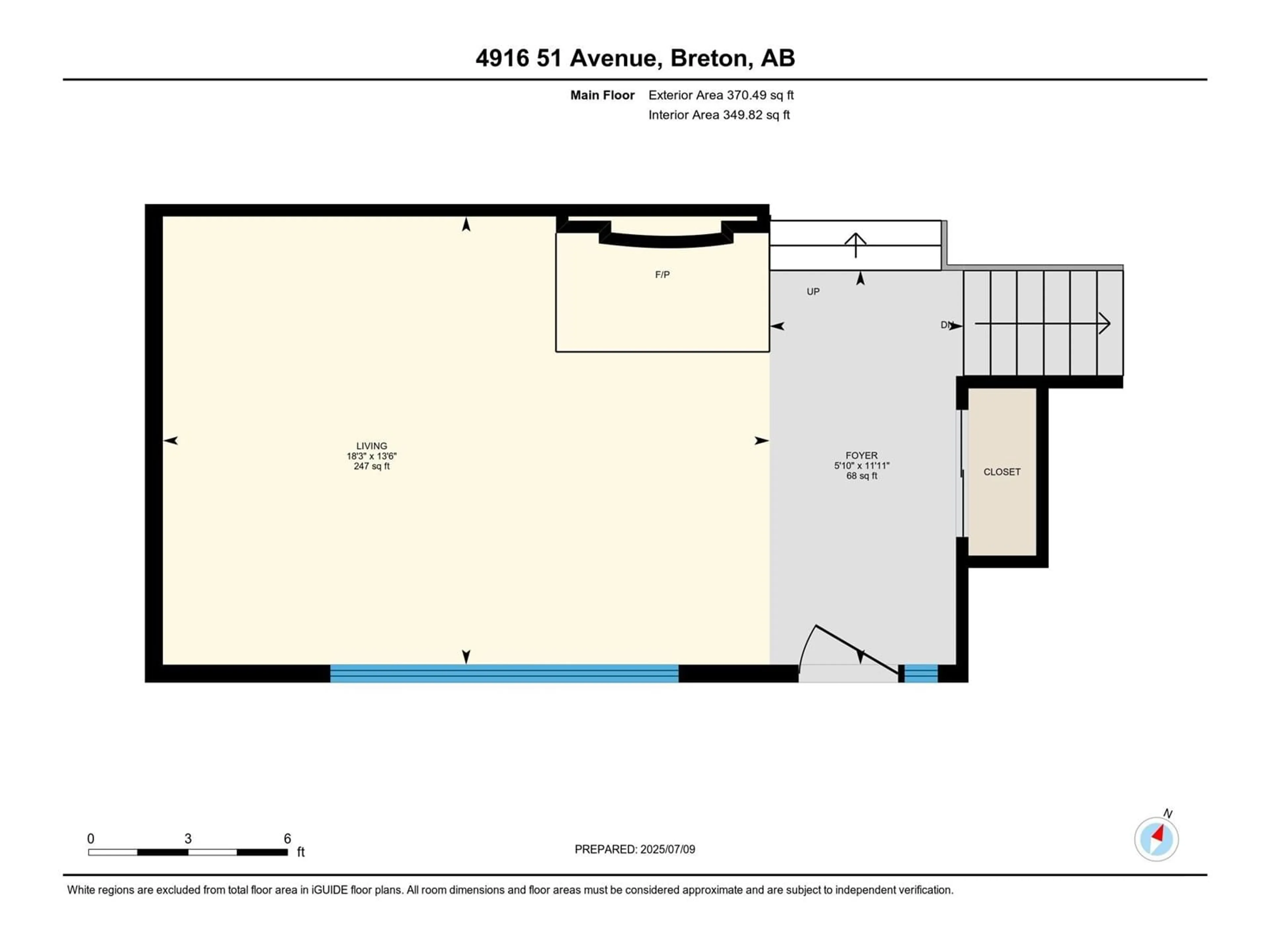 Floor plan for 4916 51 AVENUE, Breton Alberta T0C0P0