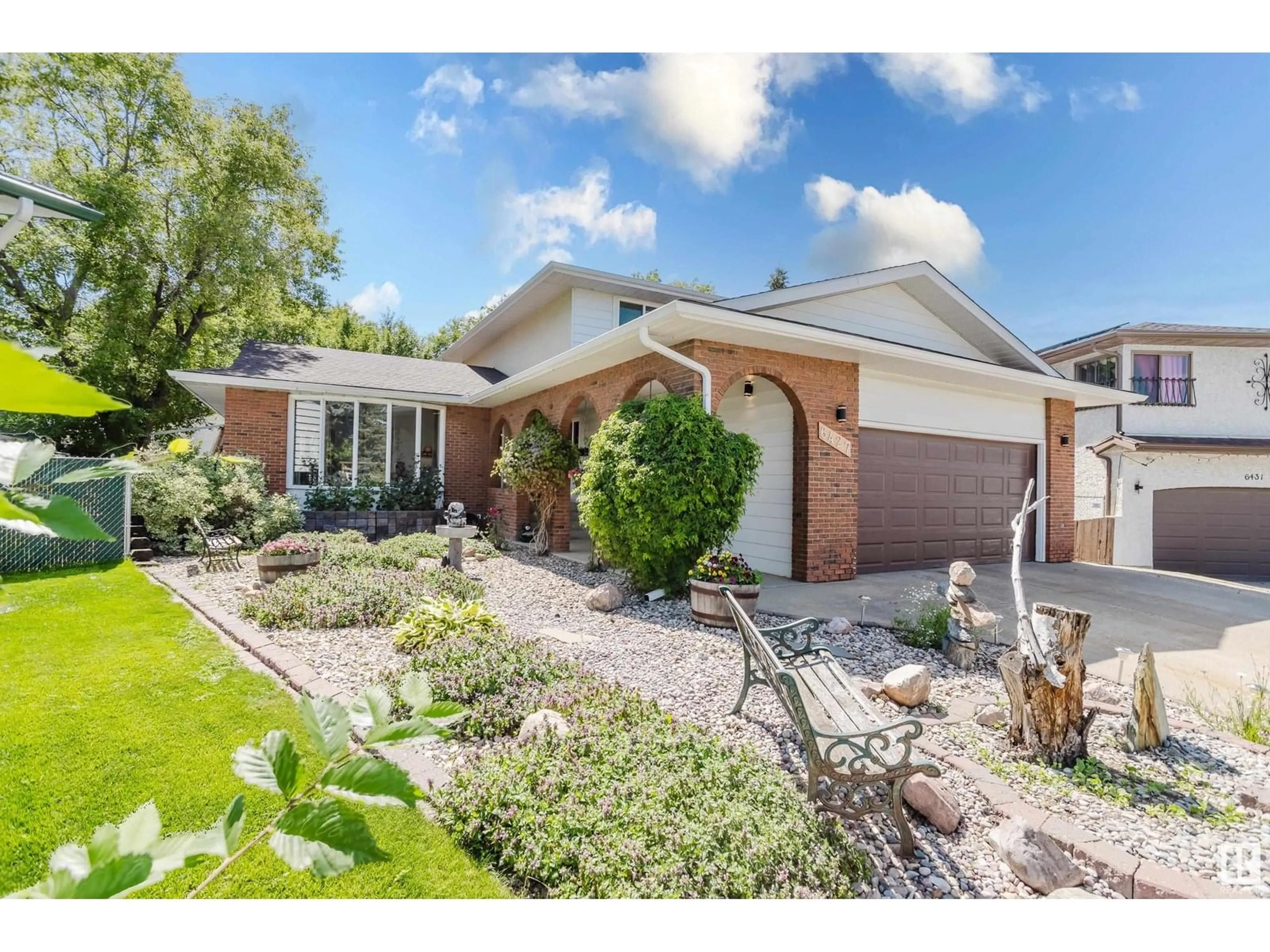 Home with brick exterior material, street for 6427 37 AV, Edmonton Alberta T6L1H7