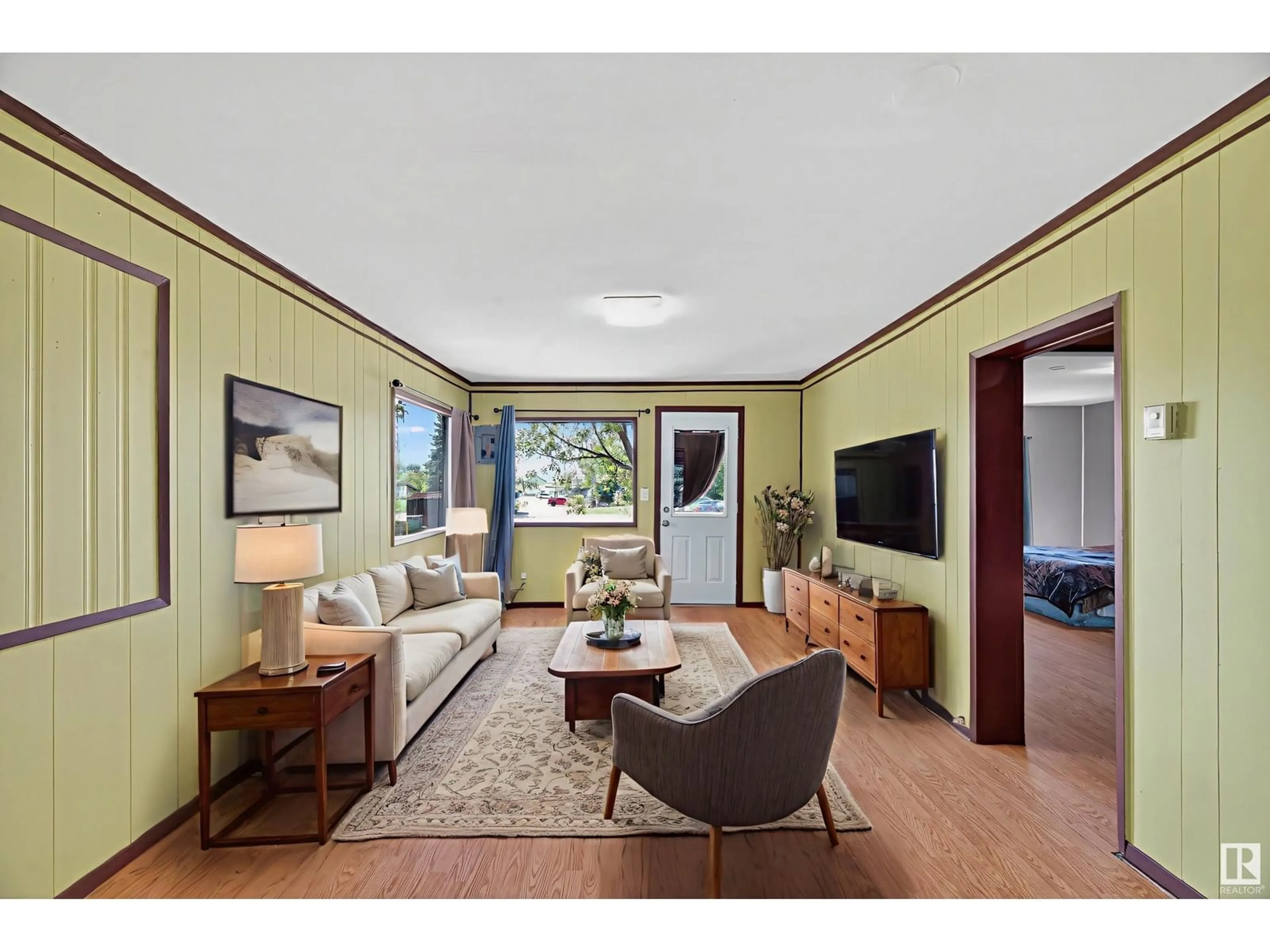 Living room with furniture, unknown for #107 - 55022 STE. ANNE TR, Gunn Alberta T0E0E1