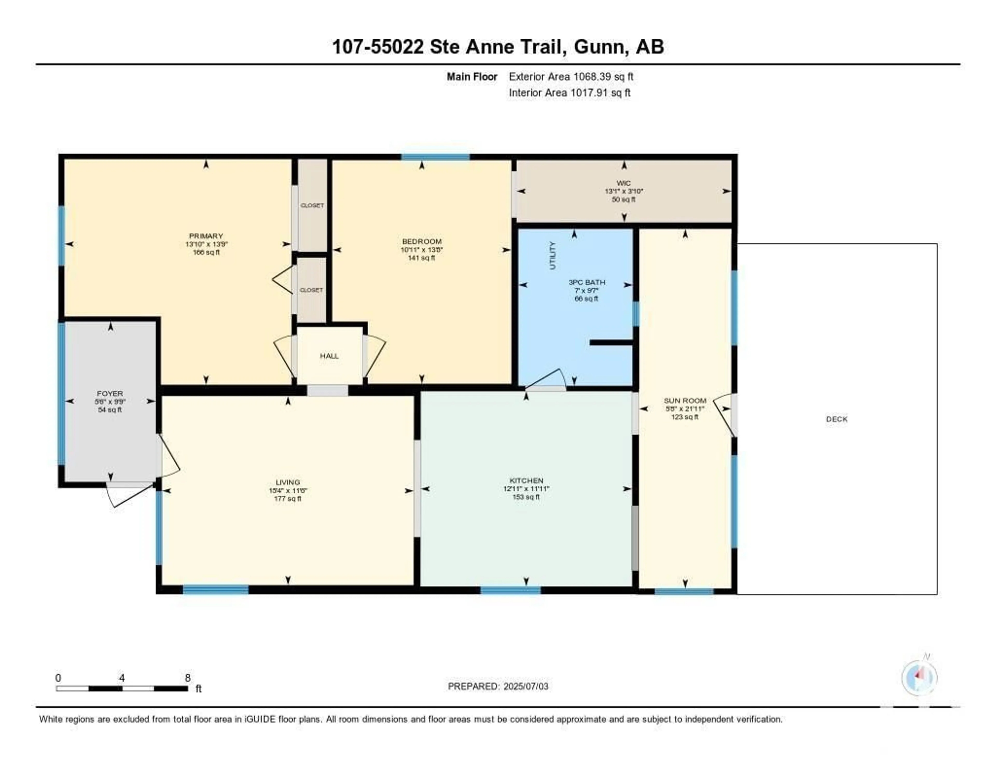 Floor plan for #107 - 55022 STE. ANNE TR, Gunn Alberta T0E0E1