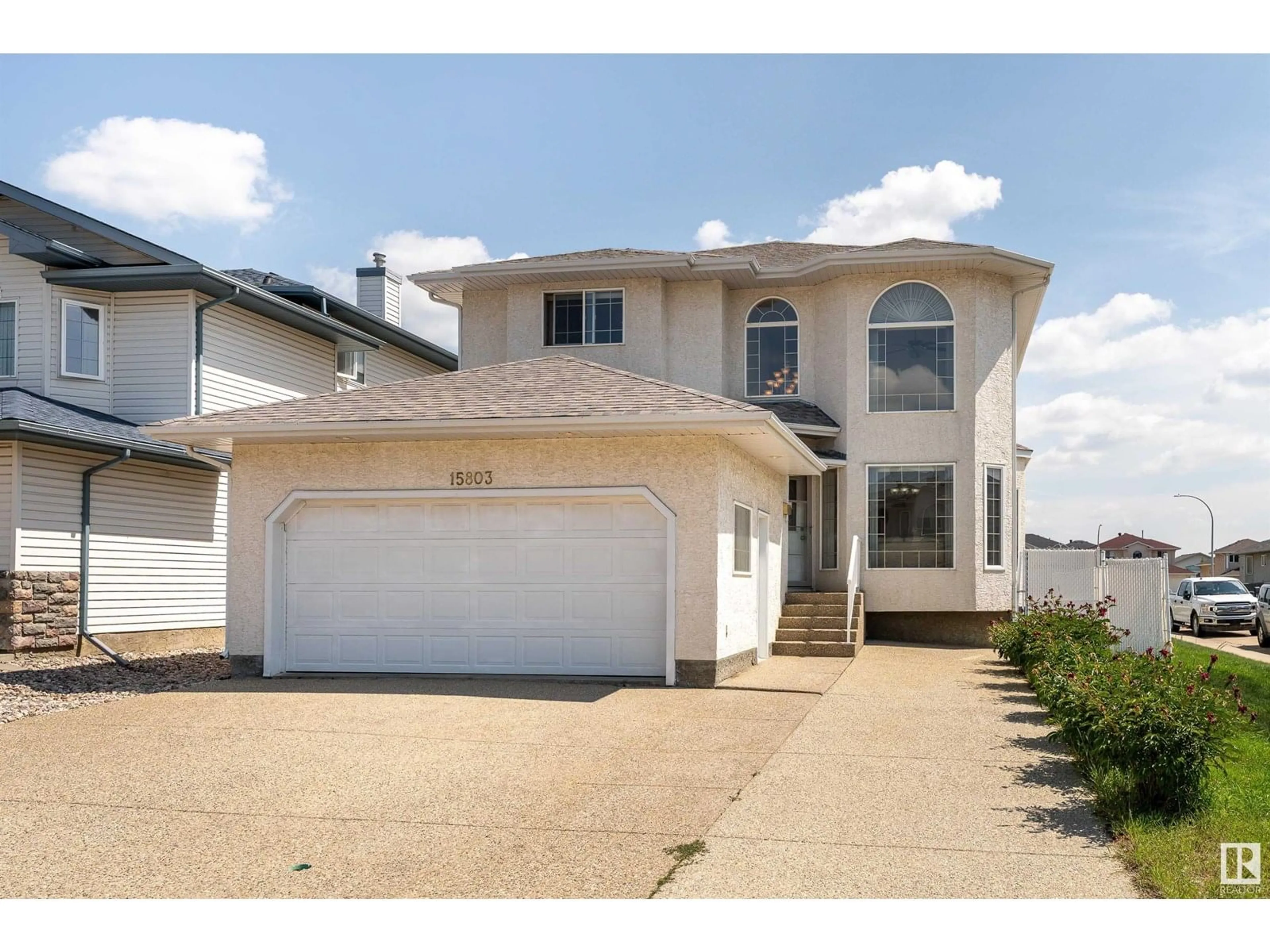 Home with vinyl exterior material, street for NW - 15803 91 ST, Edmonton Alberta T5Z3G3