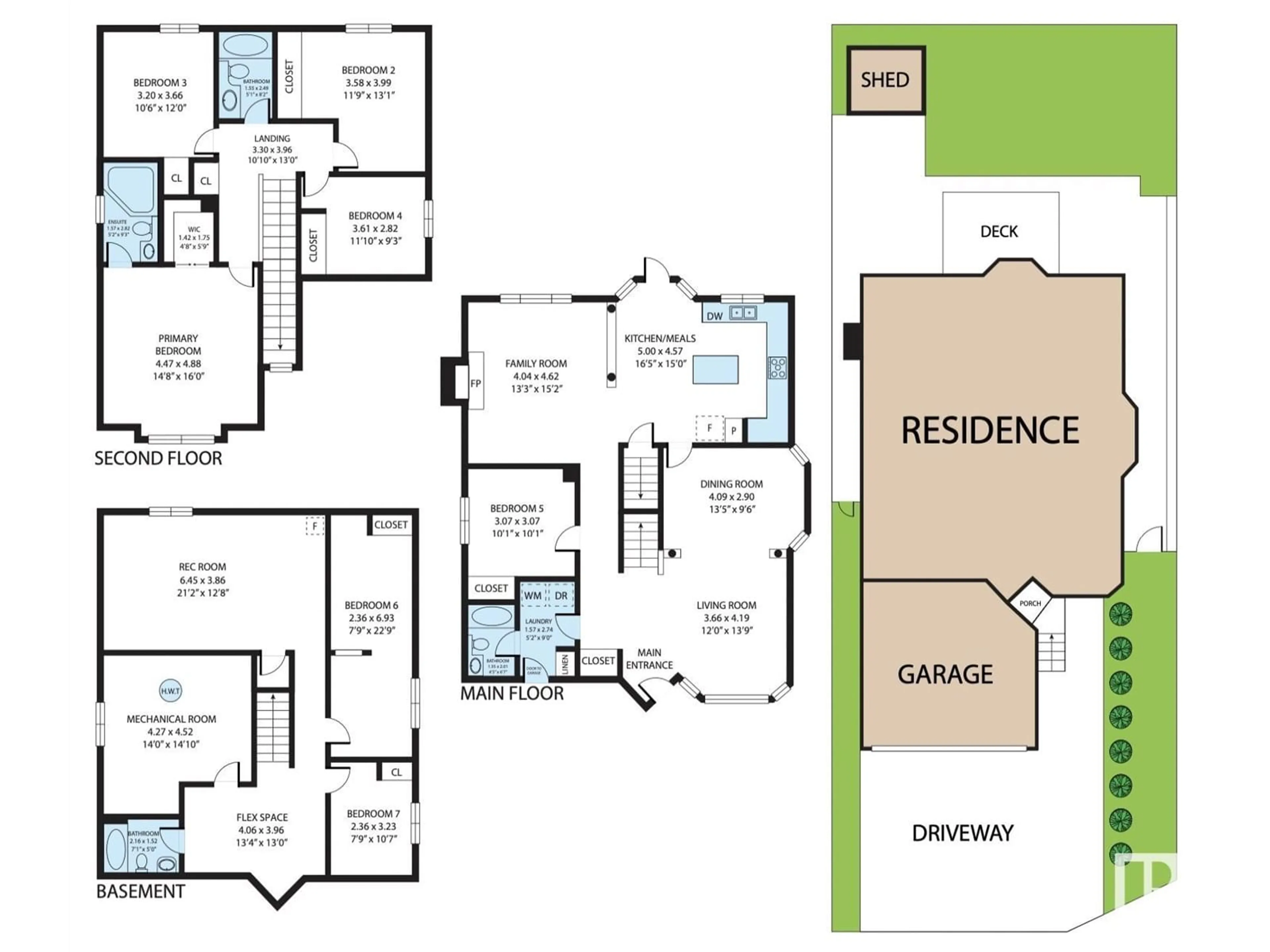 Floor plan for NW - 15803 91 ST, Edmonton Alberta T5Z3G3