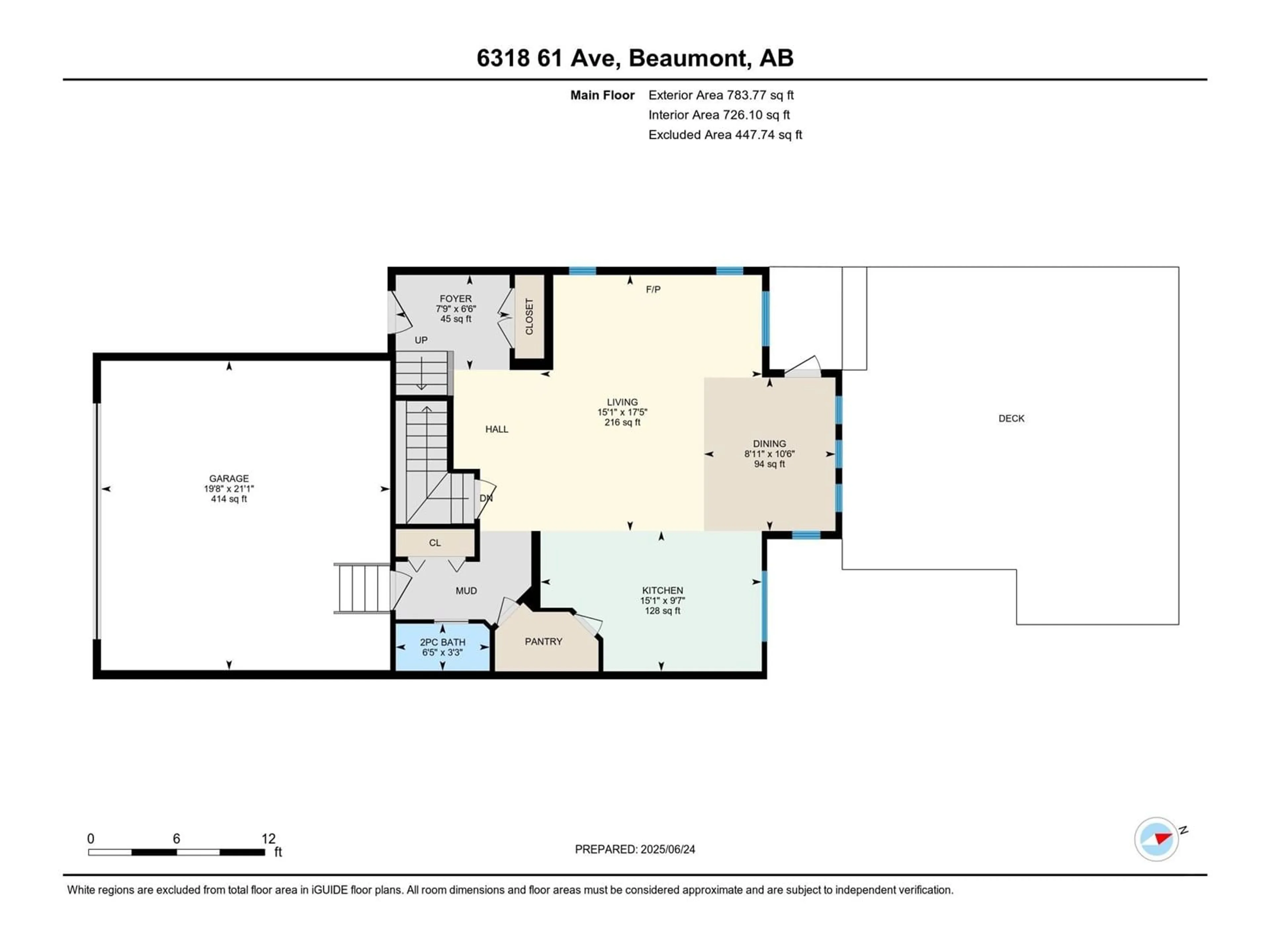 Floor plan for 6318 61 AV, Beaumont Alberta T4X1Z2