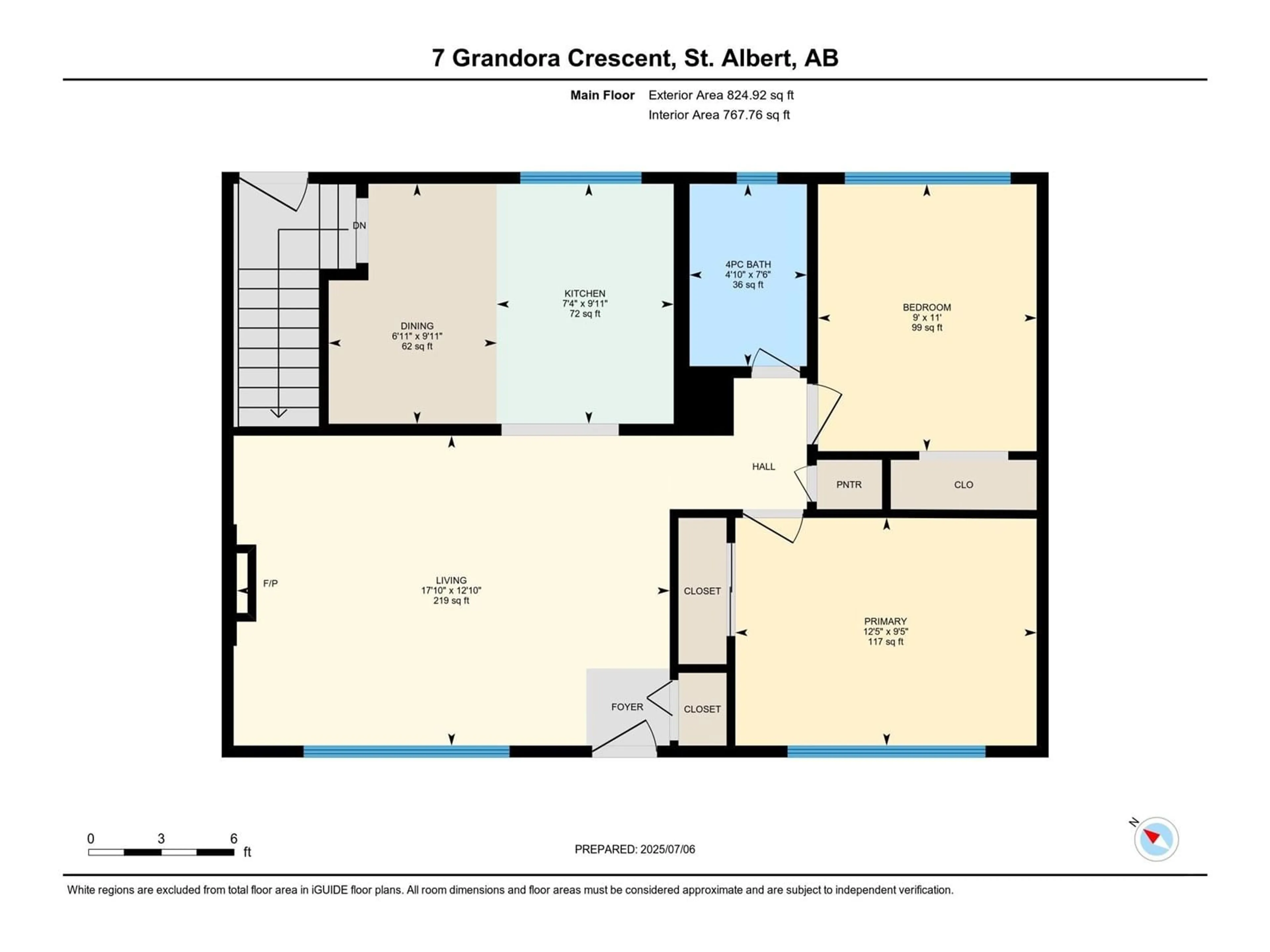 Floor plan for 7 GRANDORA CR, St. Albert Alberta T8N0T8