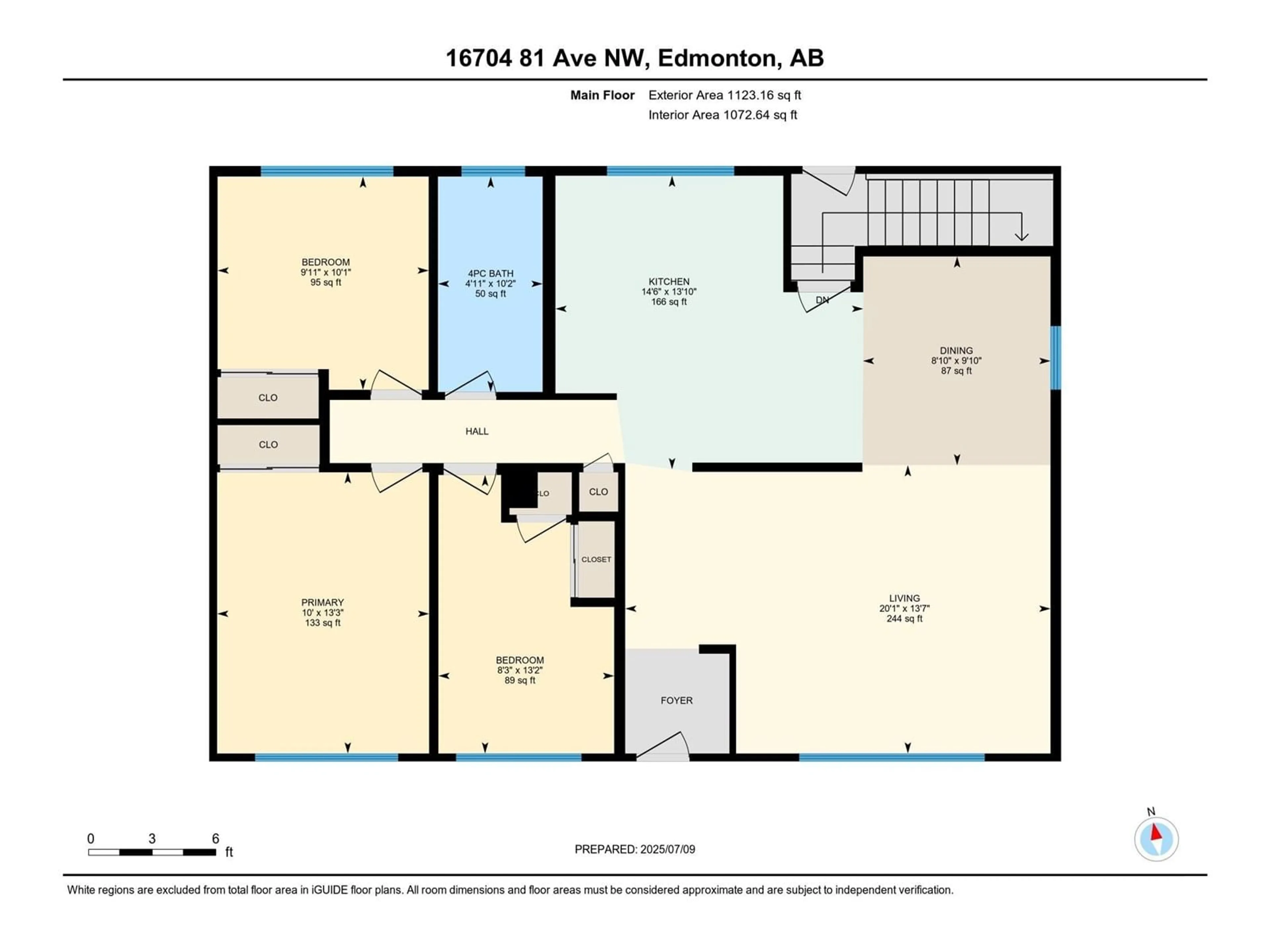 Floor plan for NW - 16704 81 AV, Edmonton Alberta T5R3P7