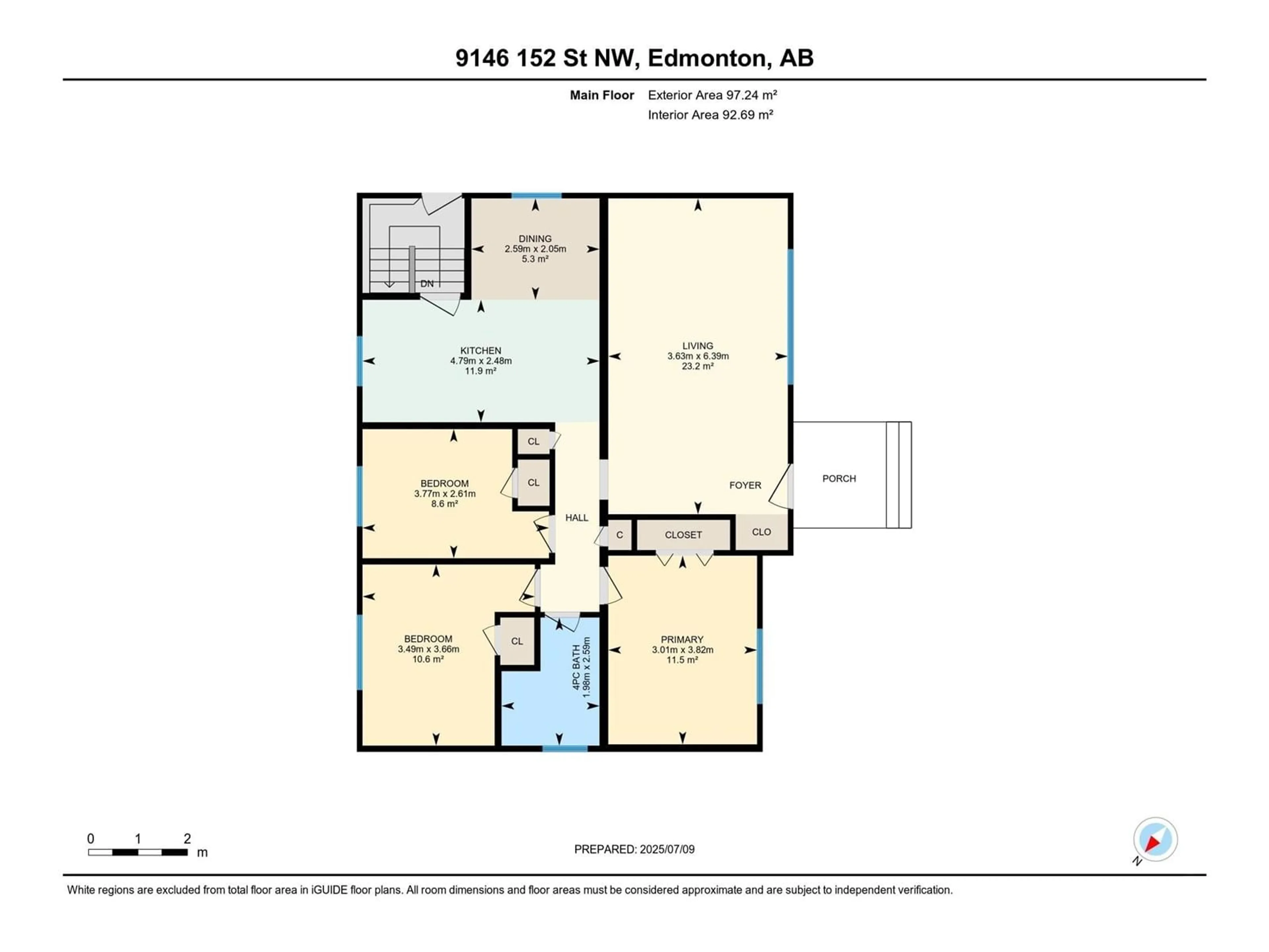 Floor plan for NW - 9146 152 ST, Edmonton Alberta T5R1M4