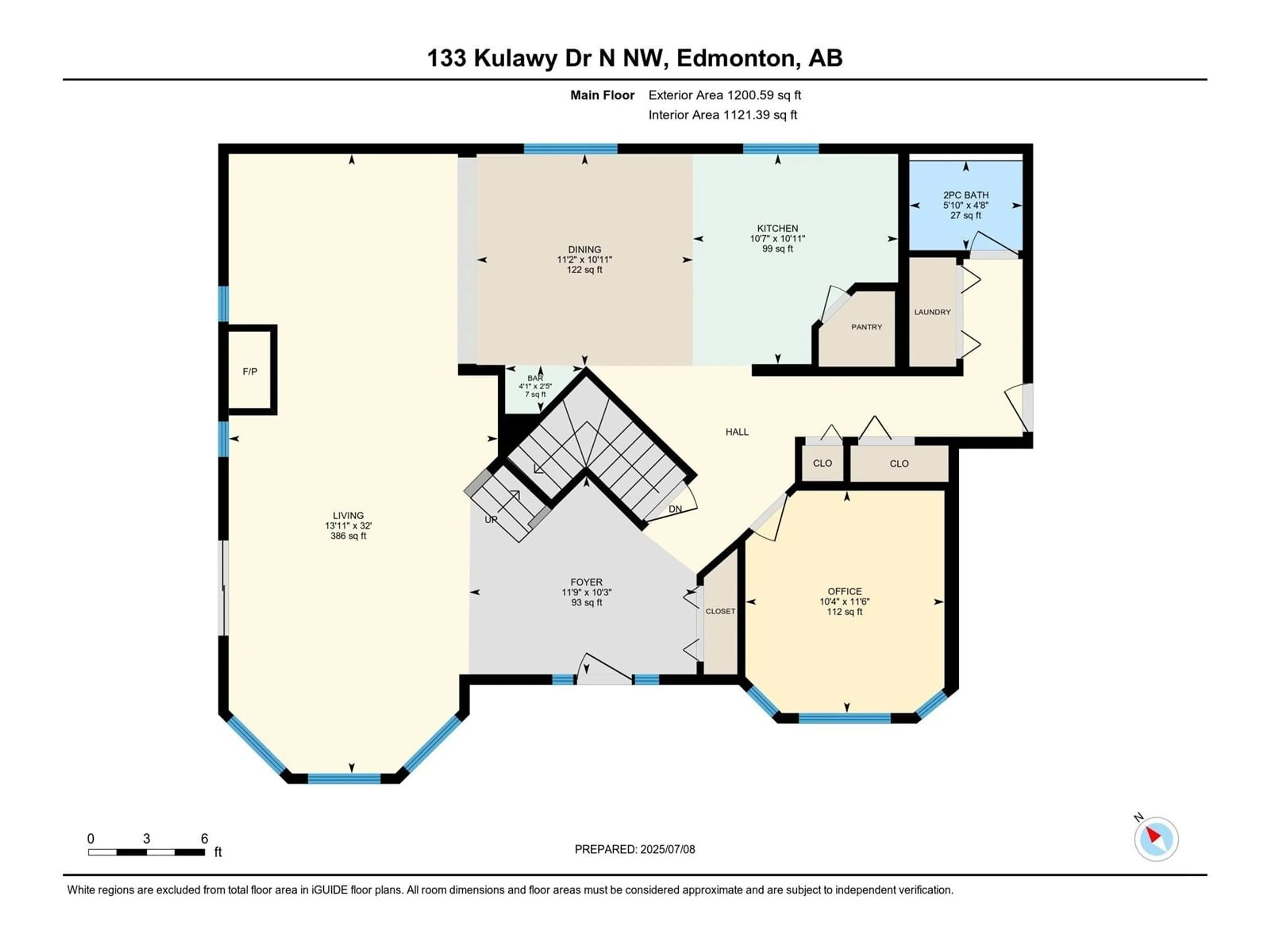 Floor plan for 133 KULAWY DR, Edmonton Alberta T6L6T9