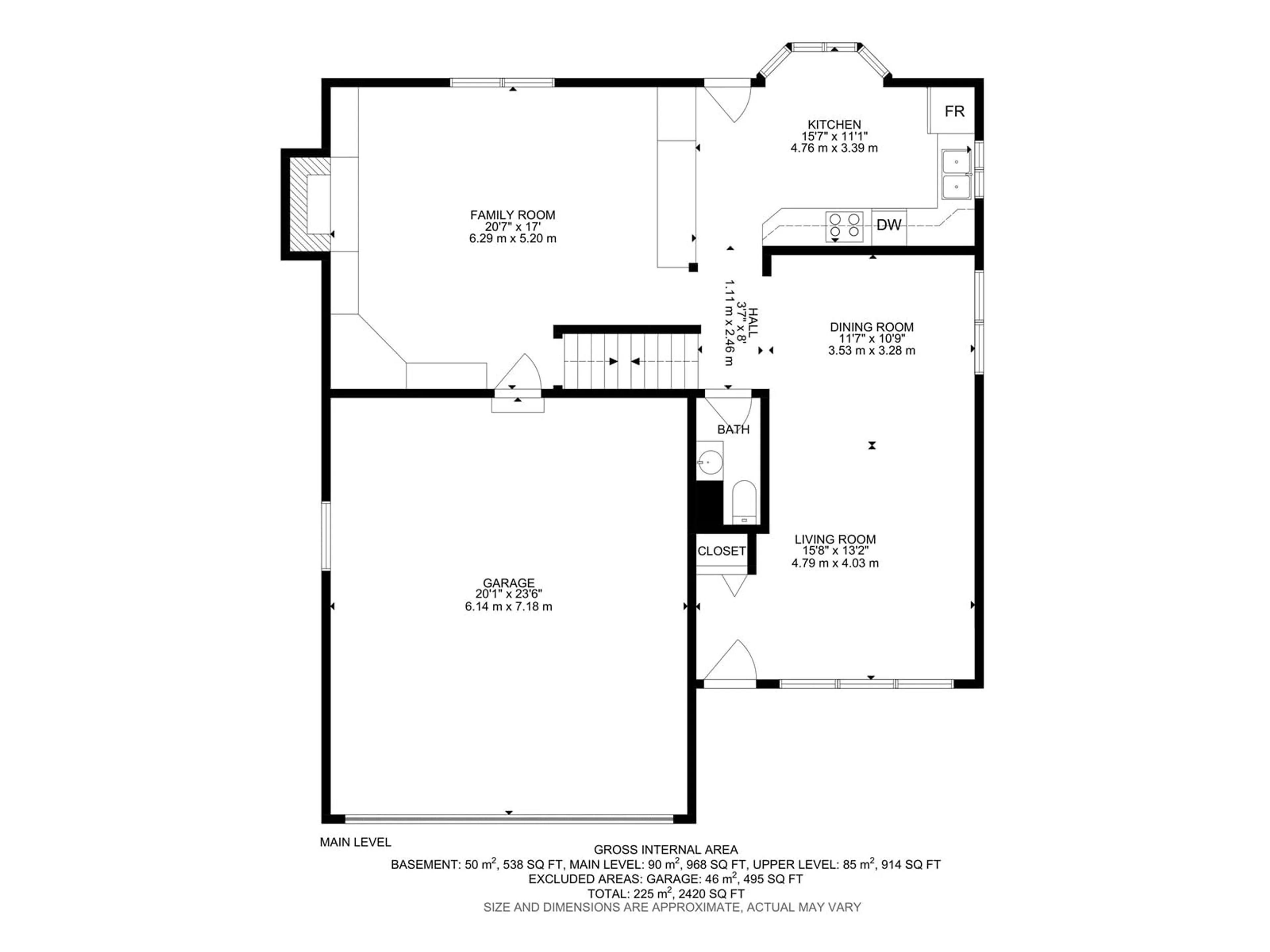 Floor plan for 39 GRAND MEADOW CR, Edmonton Alberta T6L1A3