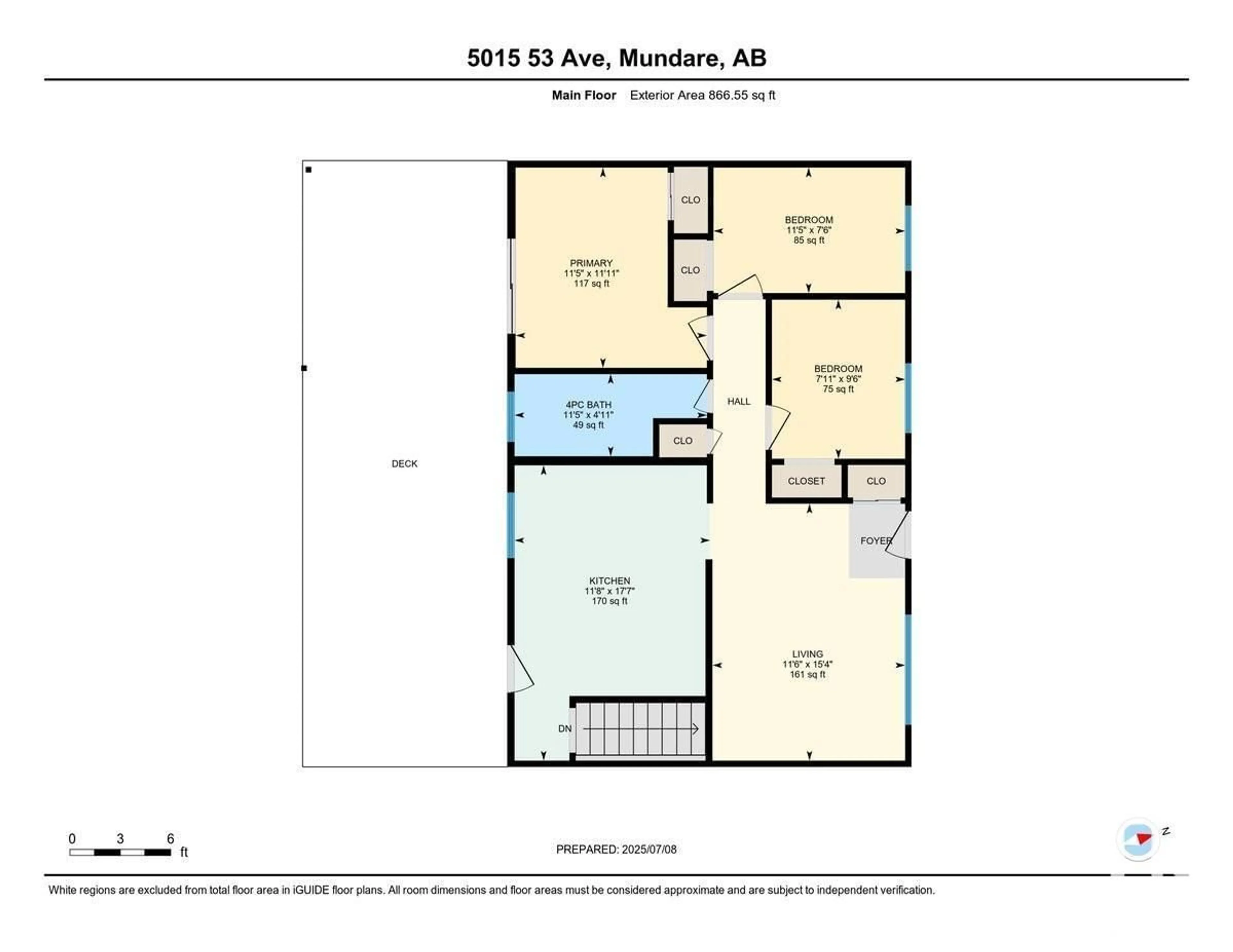 Floor plan for 5015 53 AV, Mundare Alberta T0B3H0