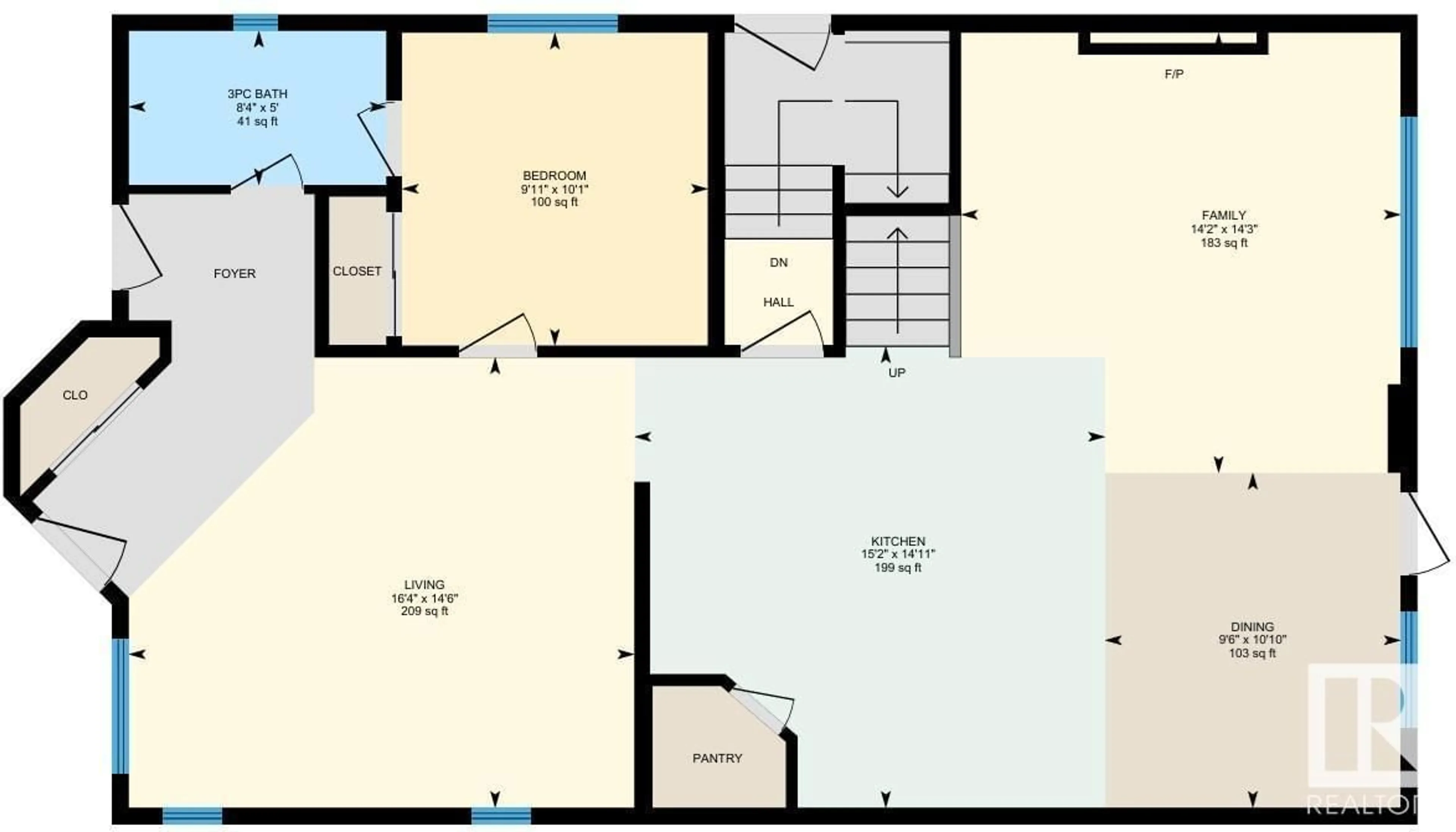 Floor plan for 1450 24A ST, Edmonton Alberta T6T2J8