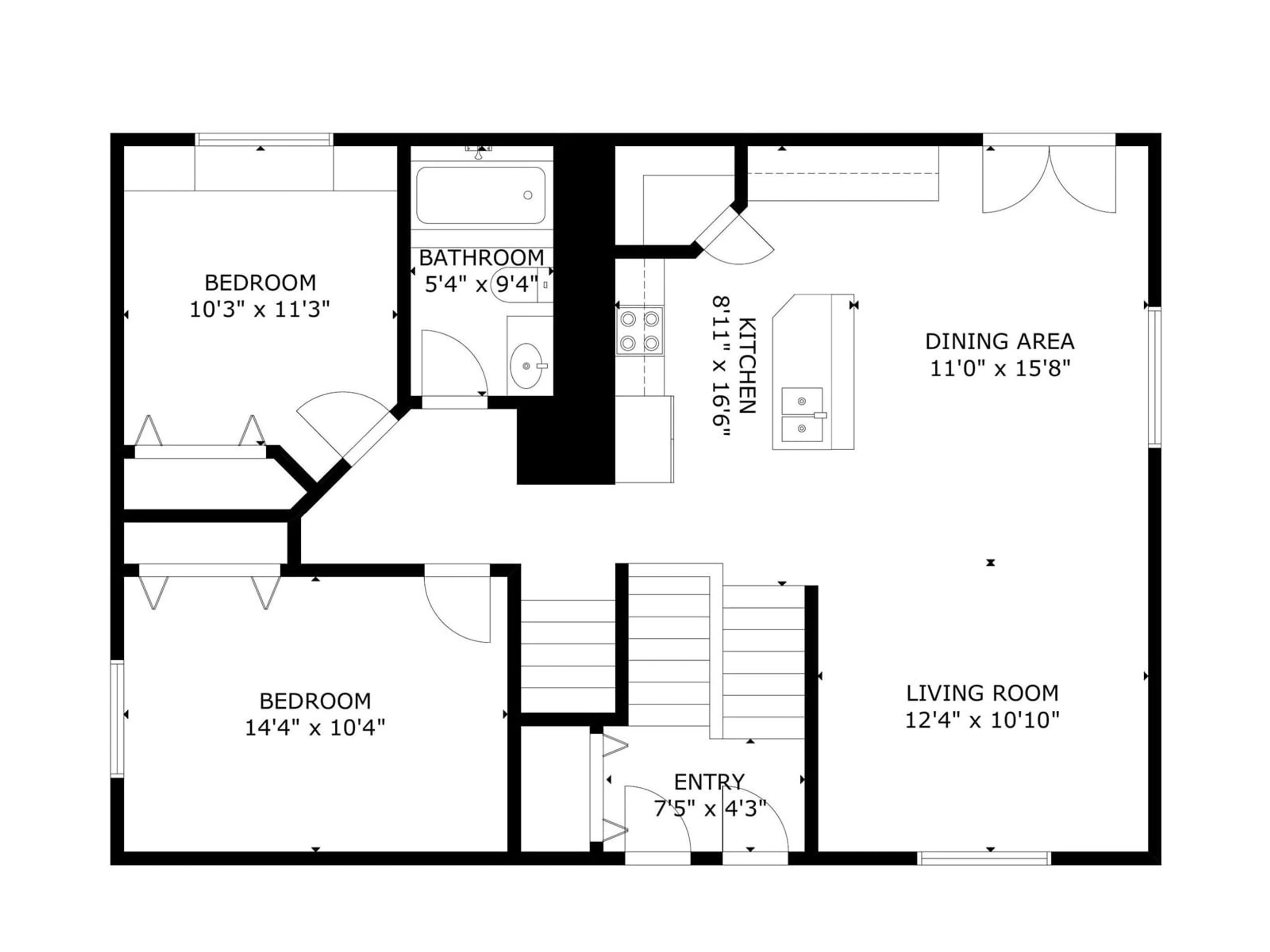 Floor plan for 701 21 STREET, Cold Lake Alberta T9M1M8