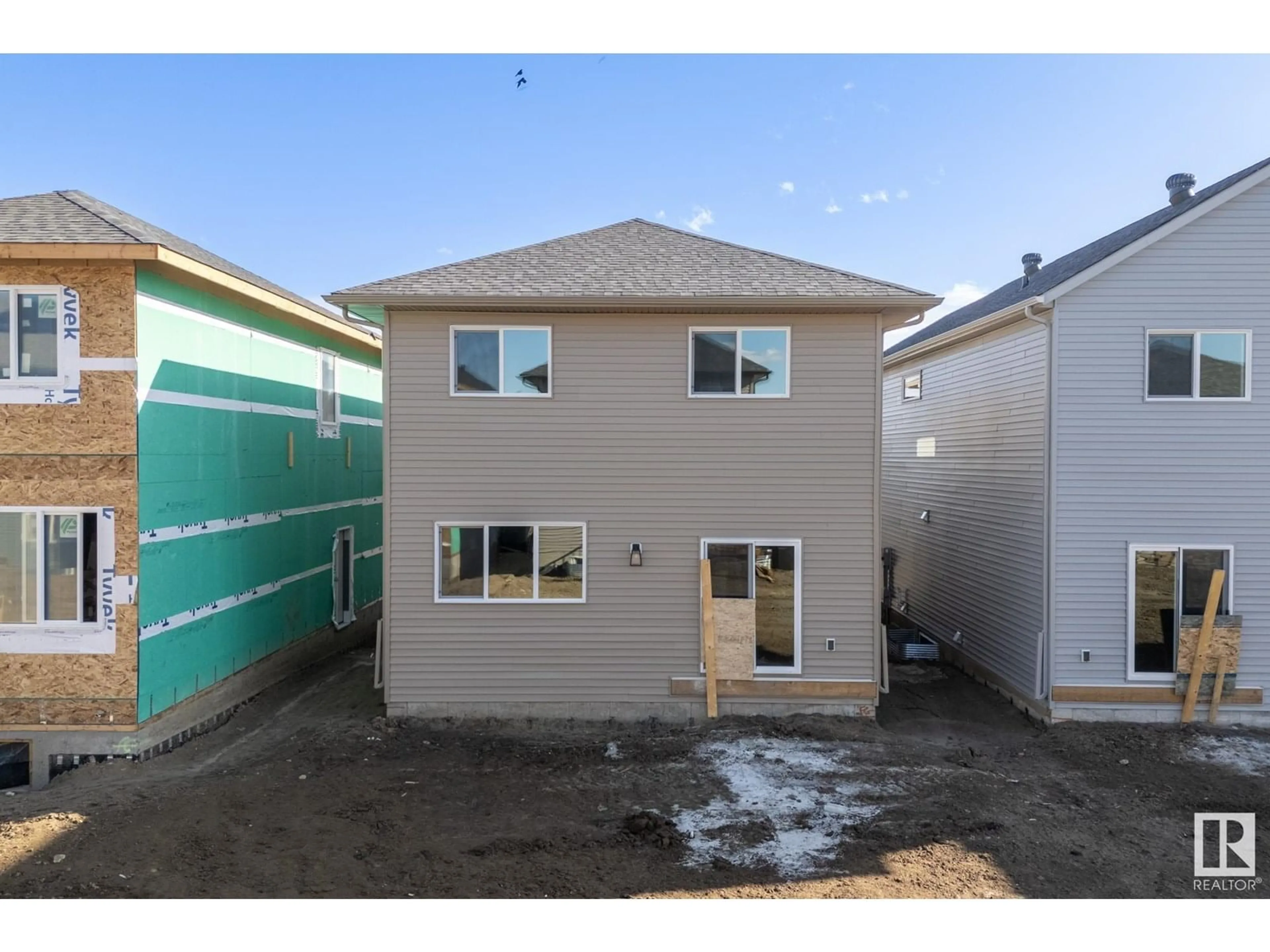 Home with vinyl exterior material, street for 6314 KING WD, Edmonton Alberta T6W5G4