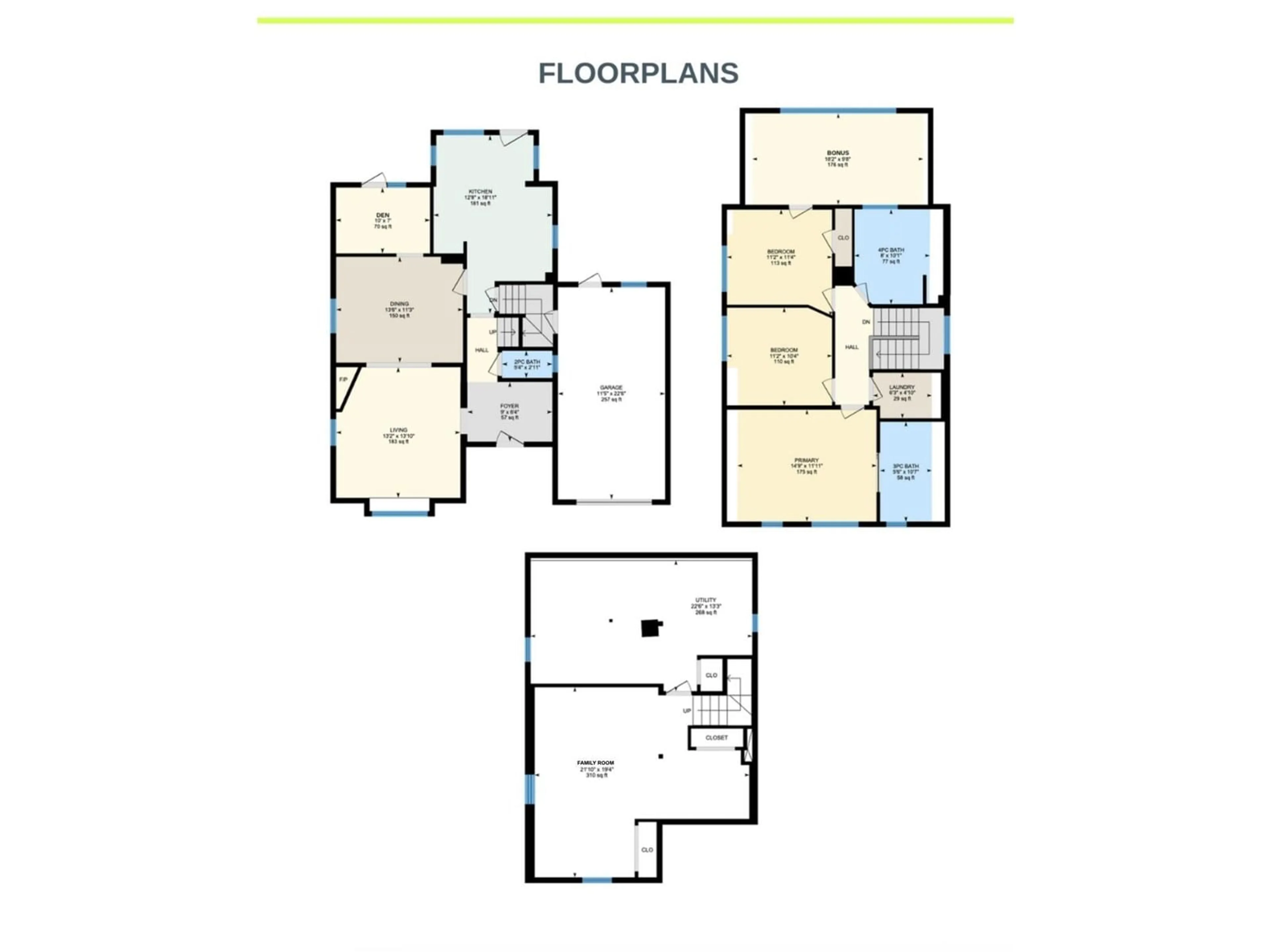 Floor plan for NW - 11118 65 ST, Edmonton Alberta T5W4K1
