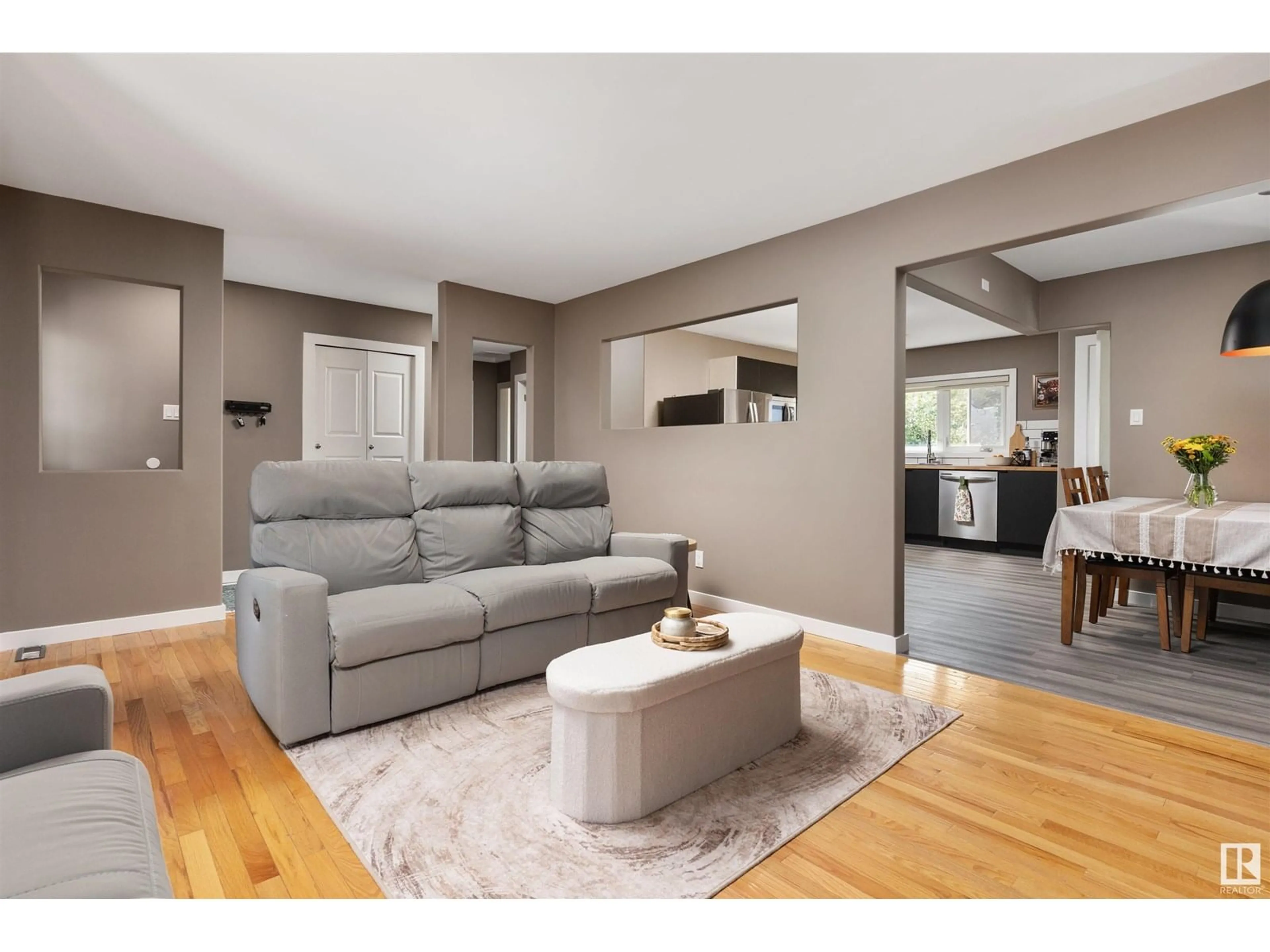 Living room with furniture, unknown for 5422 51 ST, Camrose Alberta T4V3C6