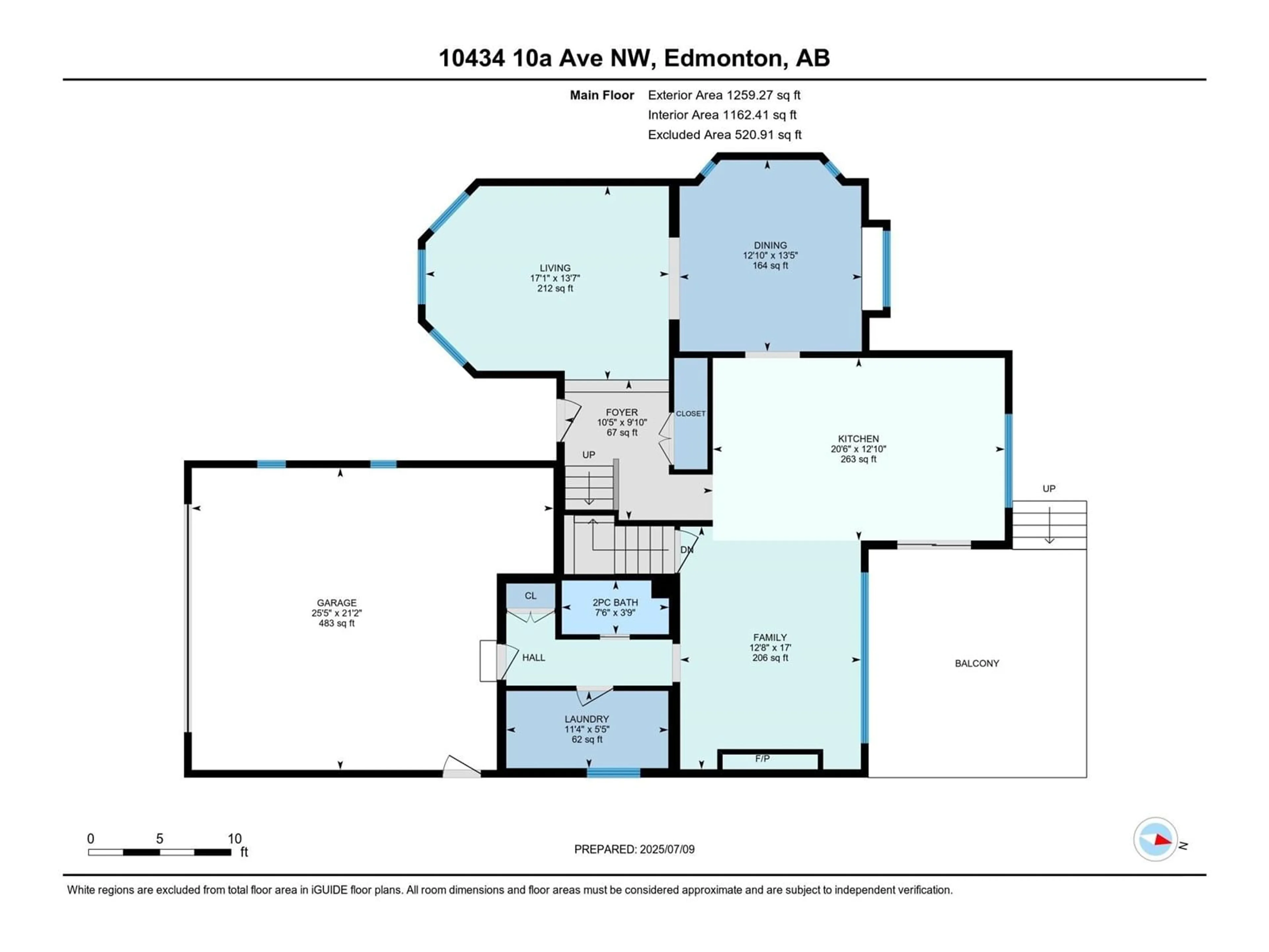 Floor plan for 10434 10A AV, Edmonton Alberta T6J6G4