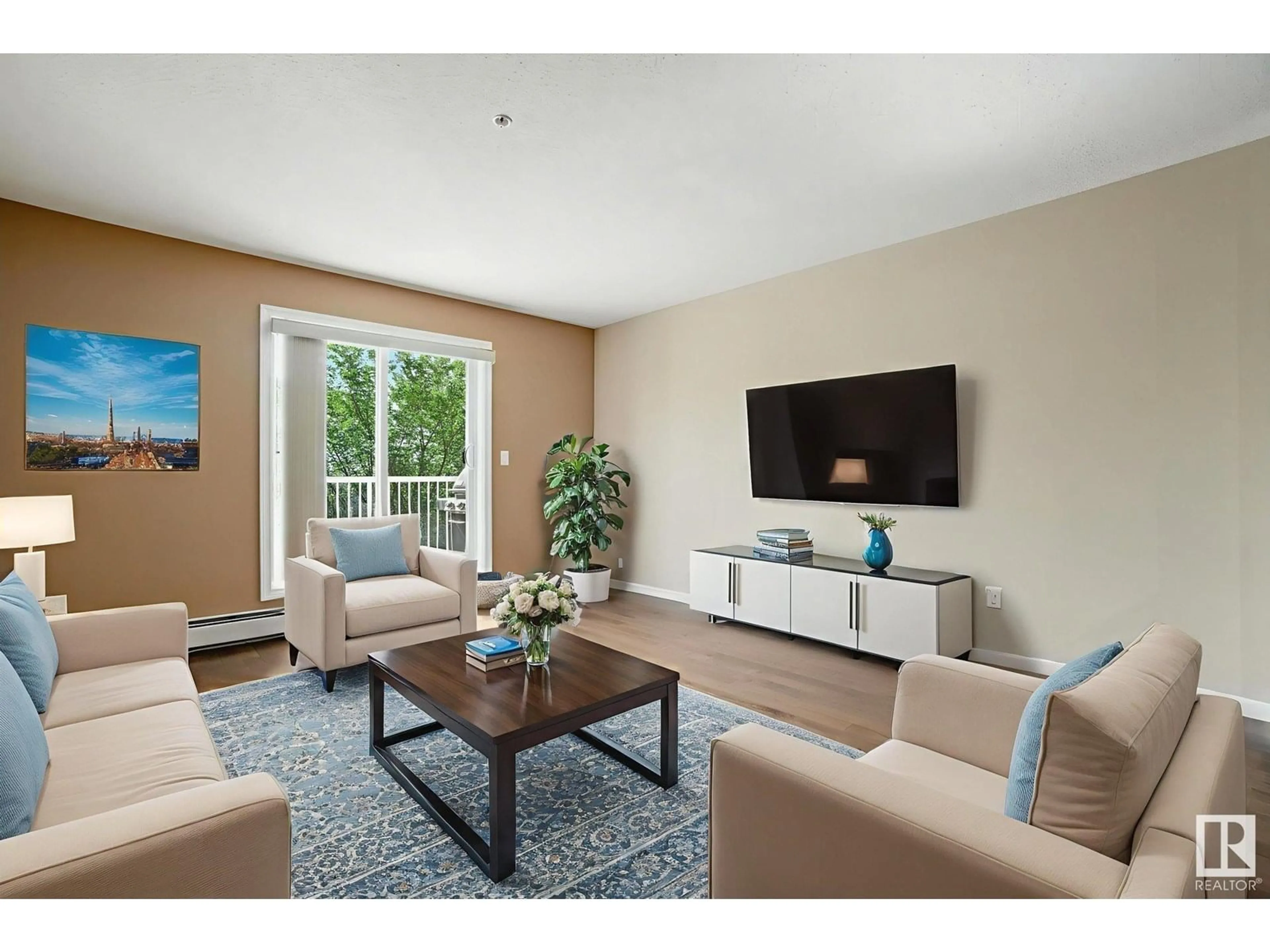 Living room with furniture, unknown for 311 - 2204 44 AV, Edmonton Alberta T6T0G5