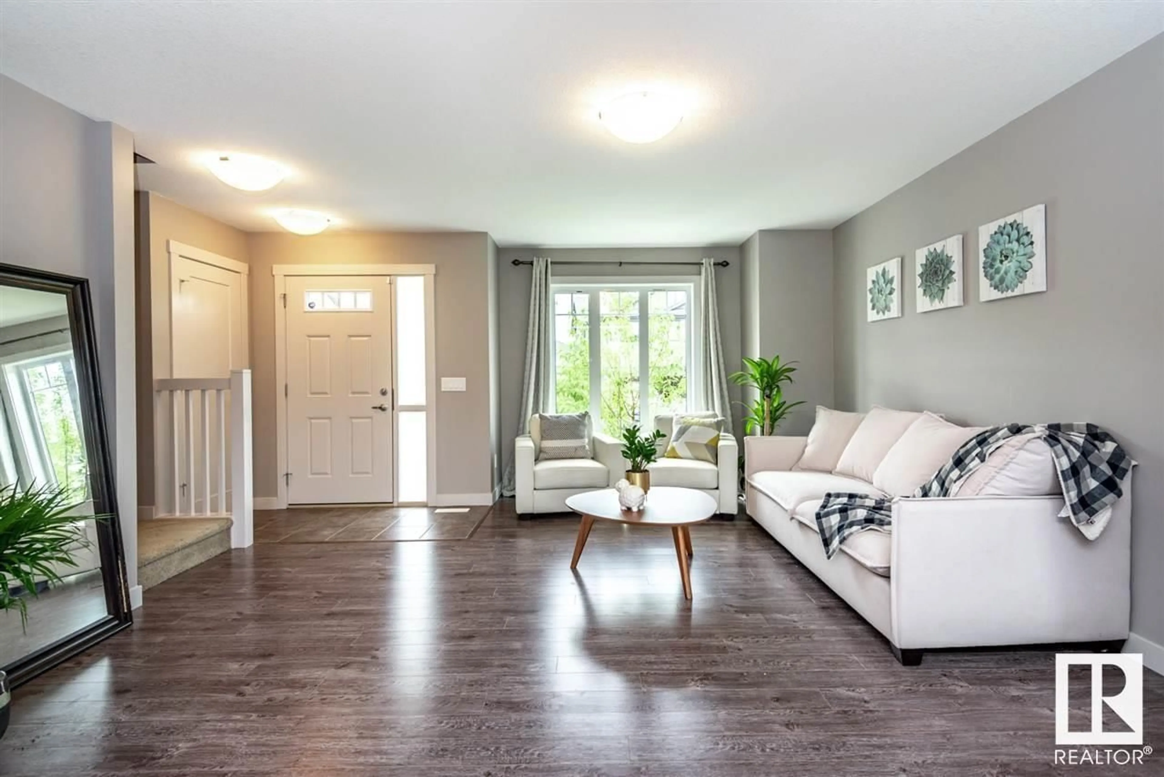 Living room with furniture, unknown for SW - 721 177 ST, Edmonton Alberta T6W2L7
