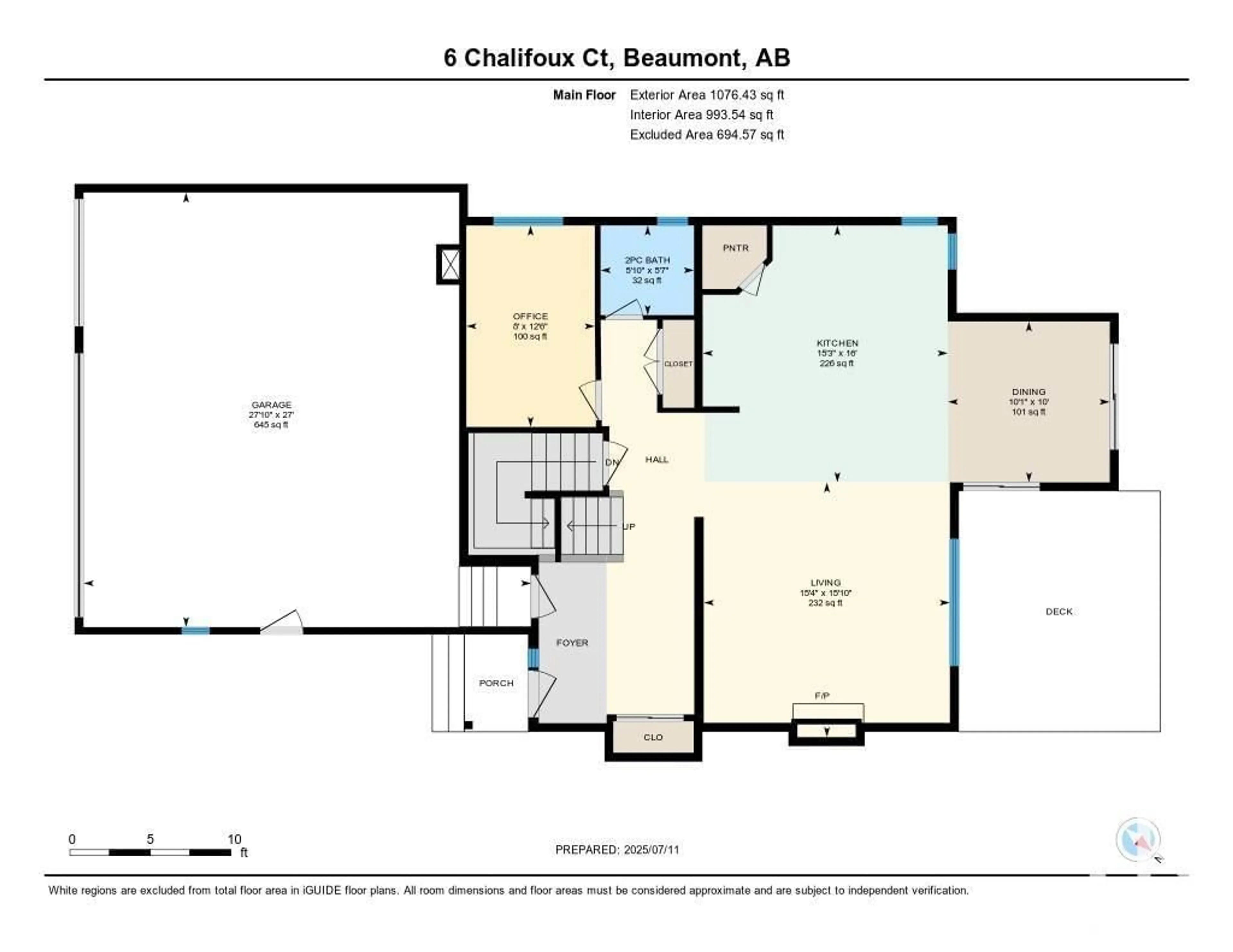 Floor plan for 6 CHALIFOUX CO, Beaumont Alberta T4X0A7