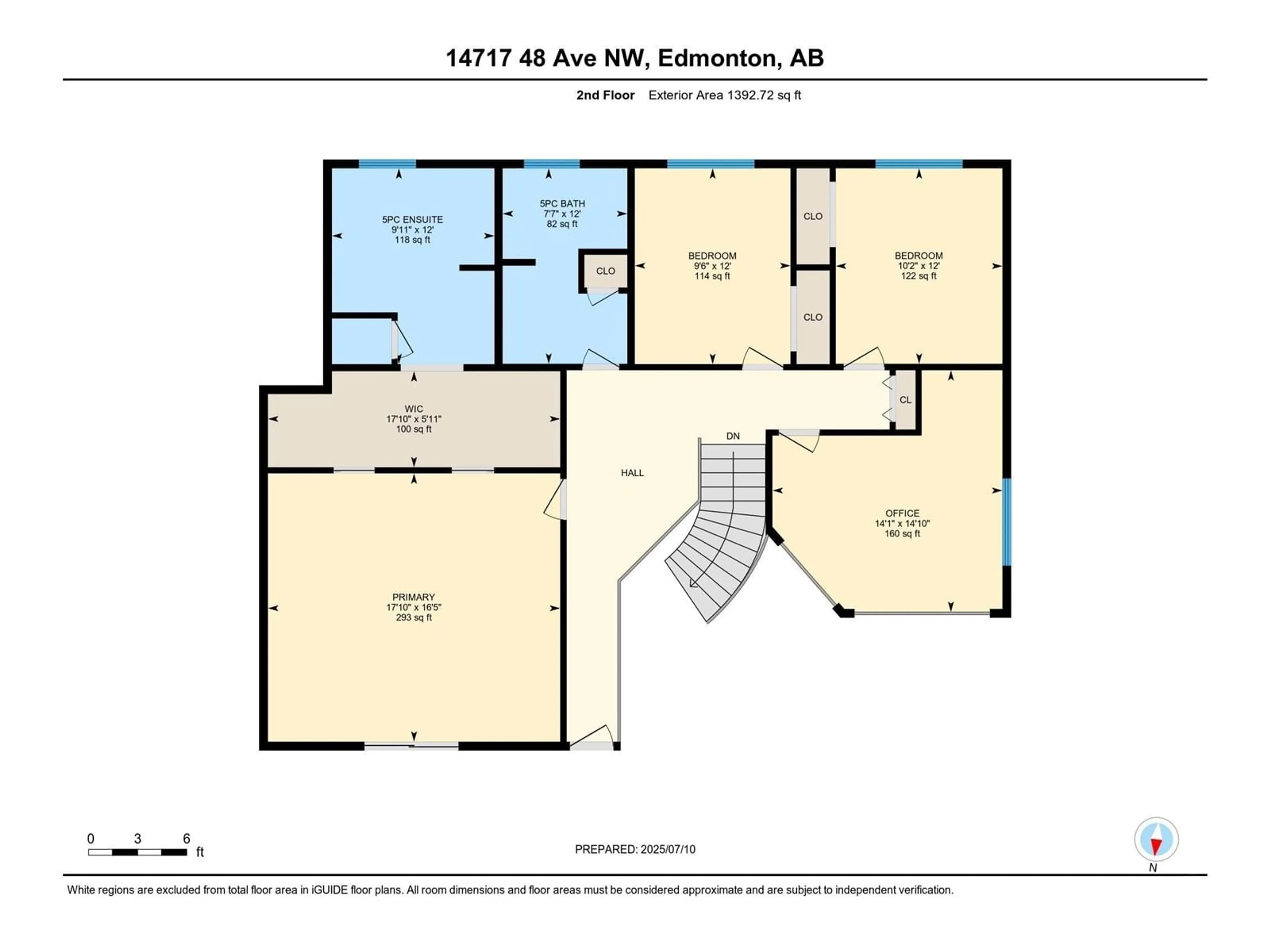 Floor plan for 14717 48 AV, Edmonton Alberta T6H5N1