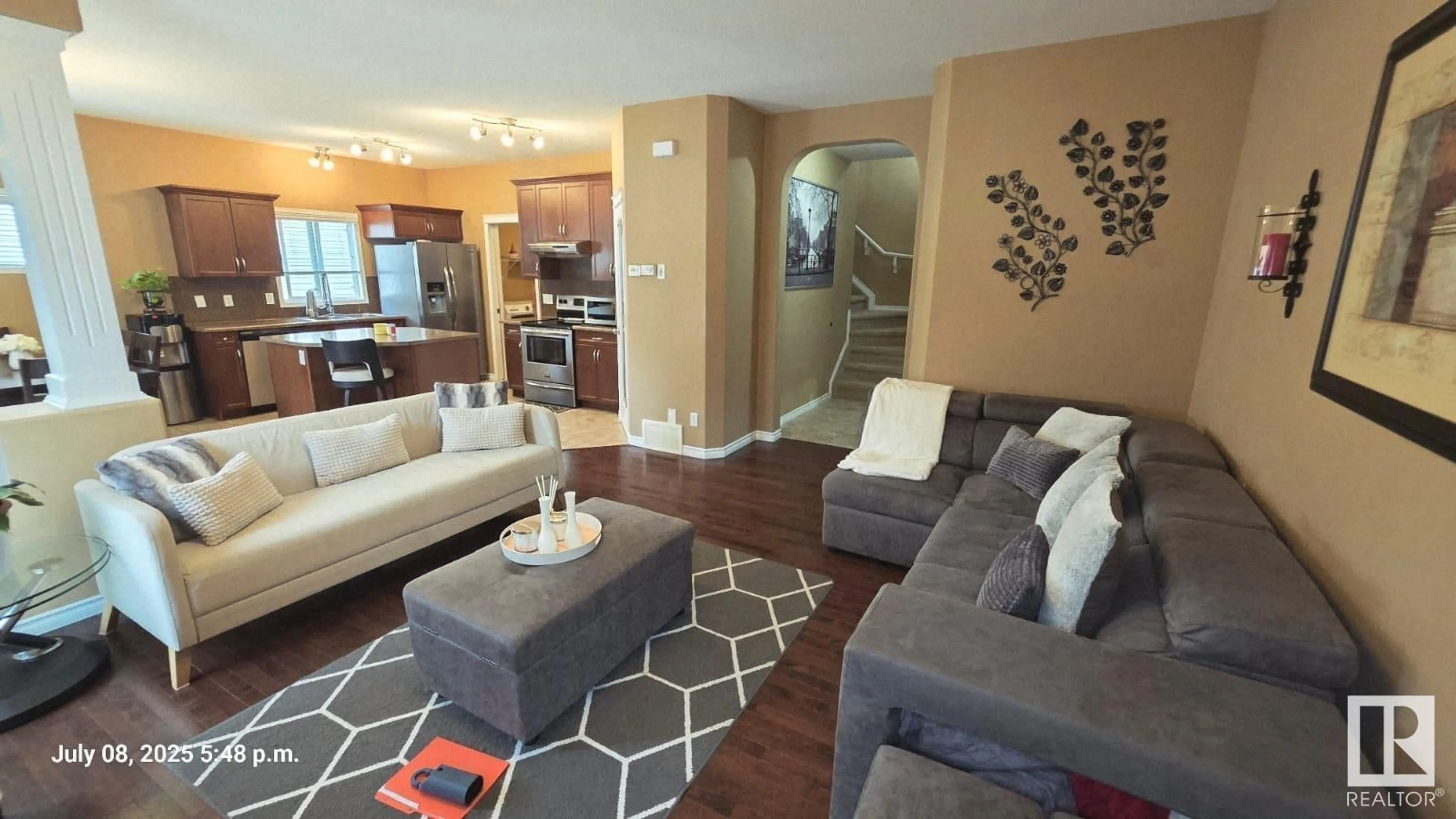 Living room with furniture, unknown for NW - 5936 209 ST, Edmonton Alberta T6M0L1