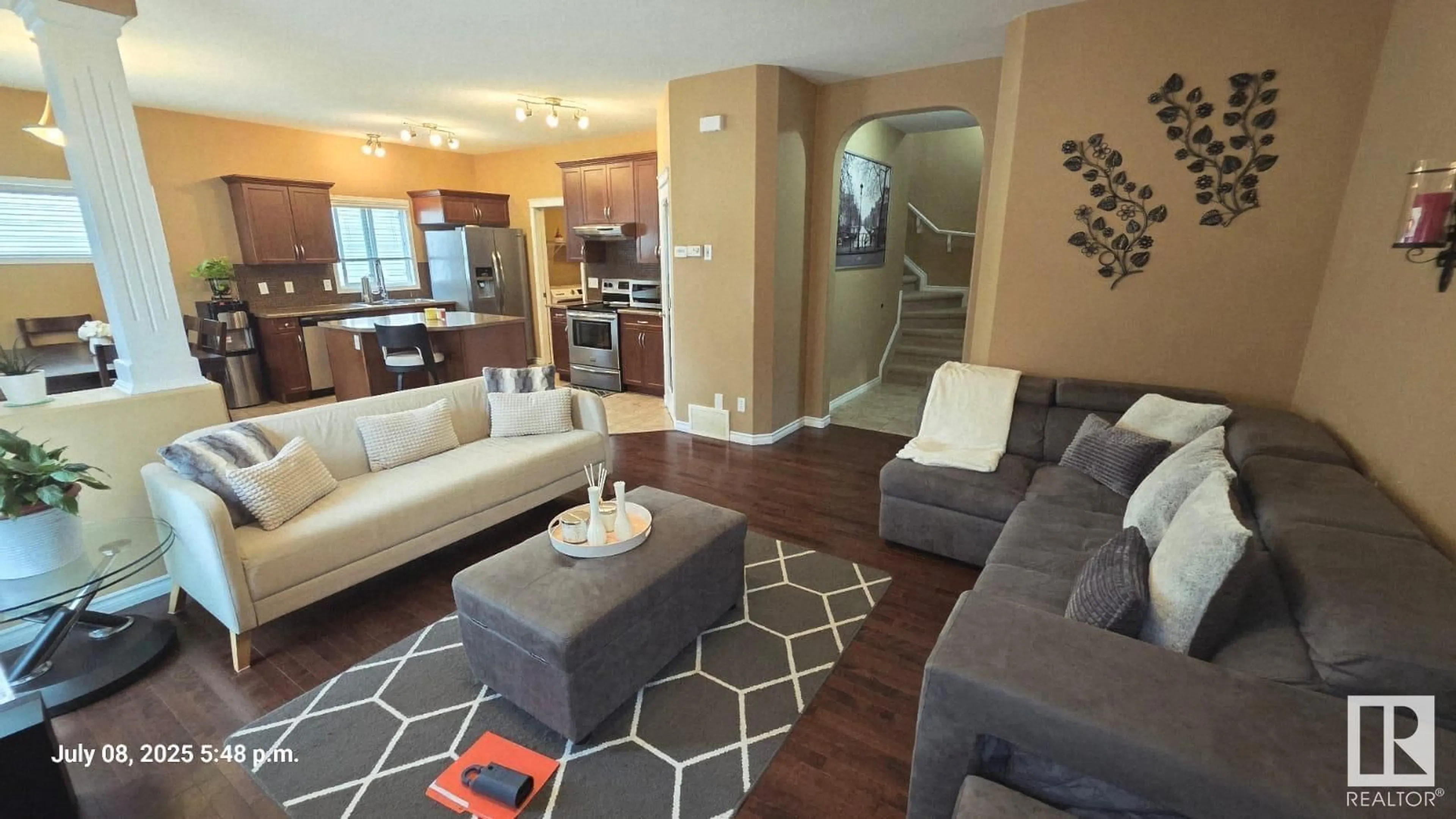 Living room with furniture, unknown for NW - 5936 209 ST, Edmonton Alberta T6M0L1