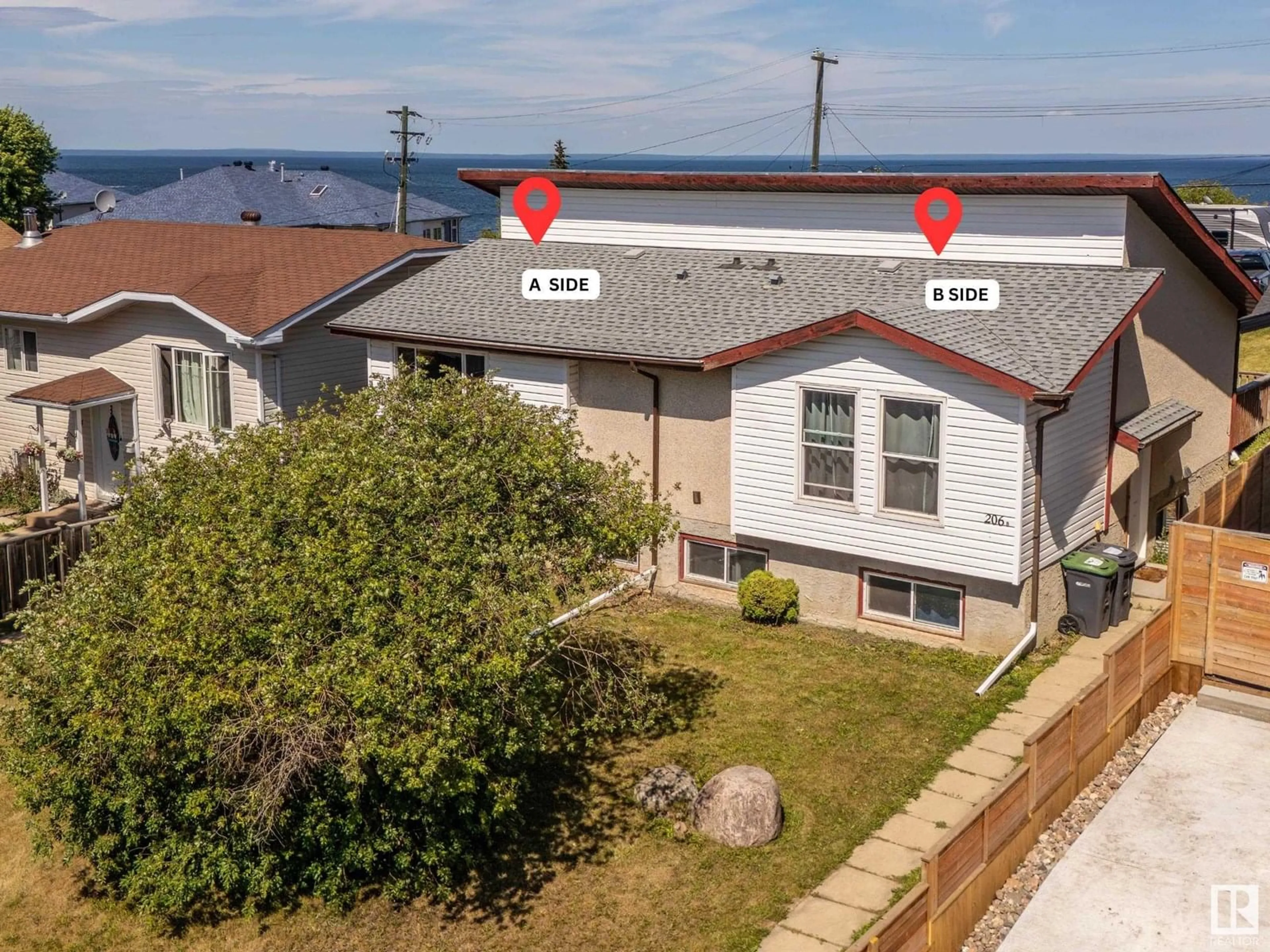 A pic from outside/outdoor area/front of a property/back of a property/a pic from drone, mountain view for 206 10 ST, Cold Lake Alberta T9M1A5